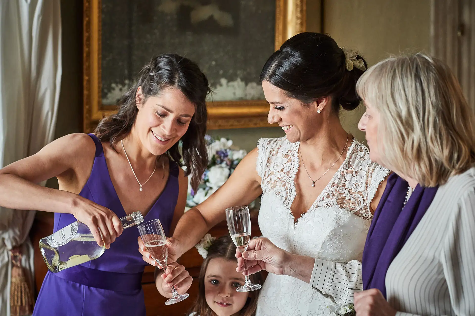 elegant english wedding near siena