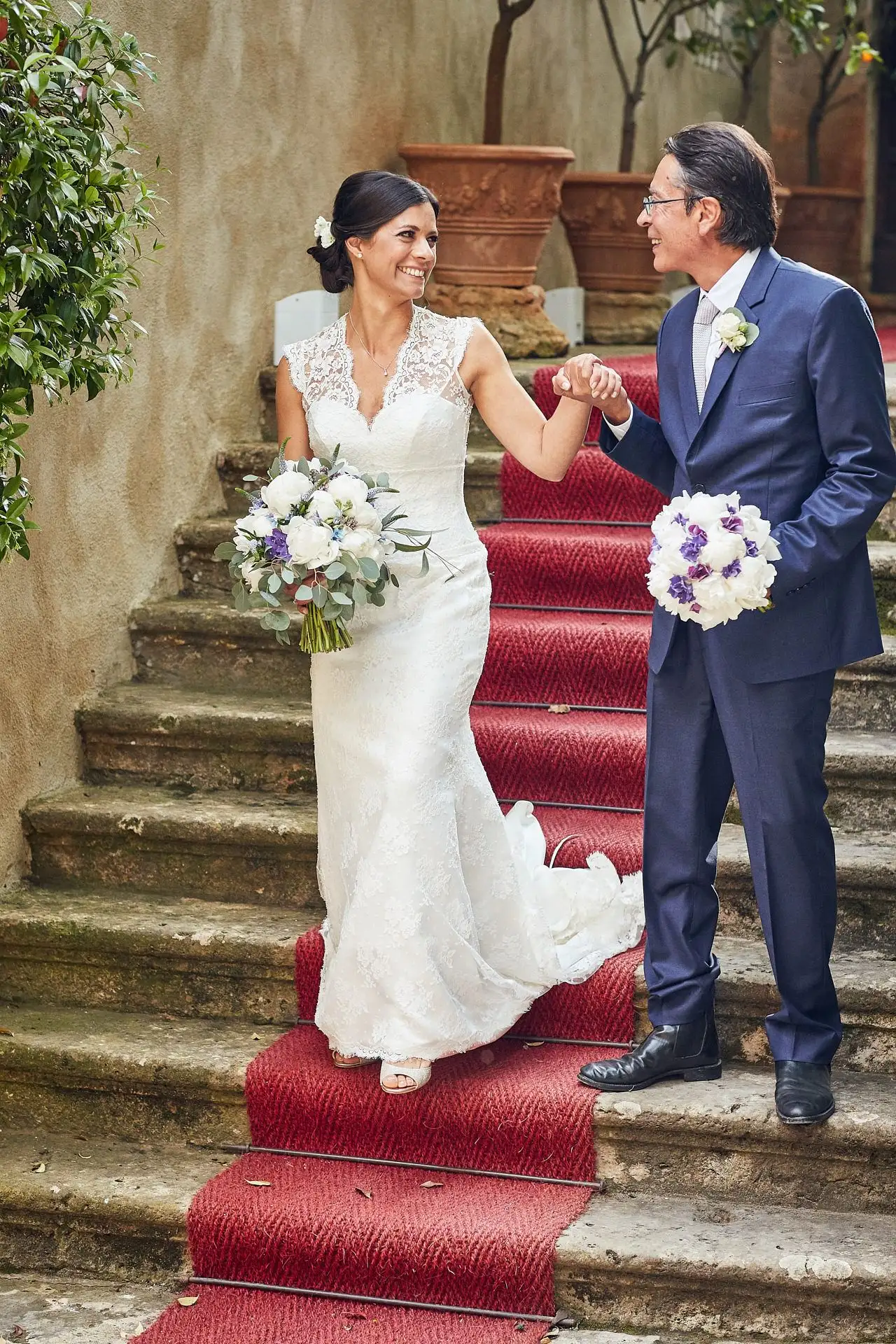 elegant english wedding near siena