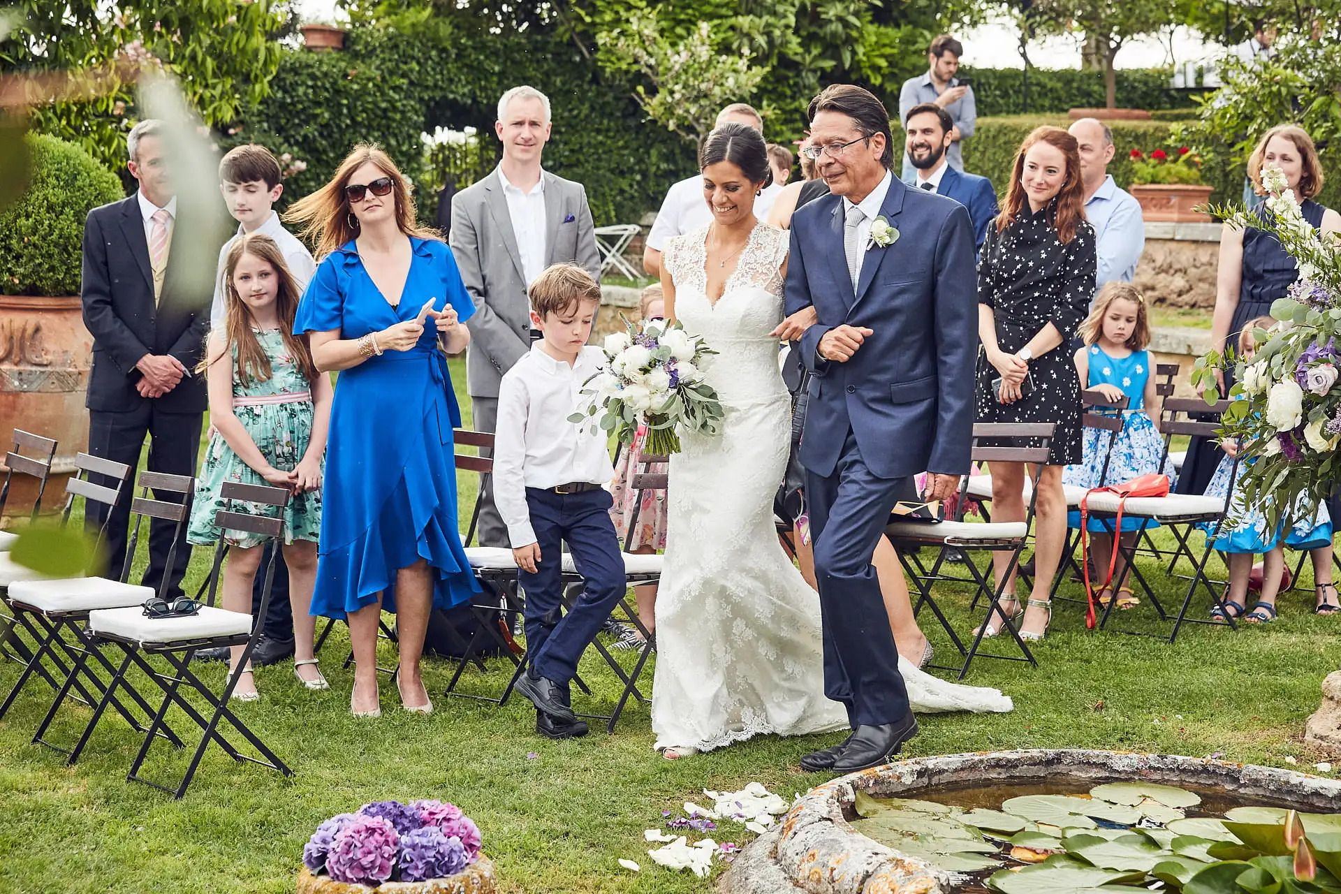 elegant english wedding near siena
