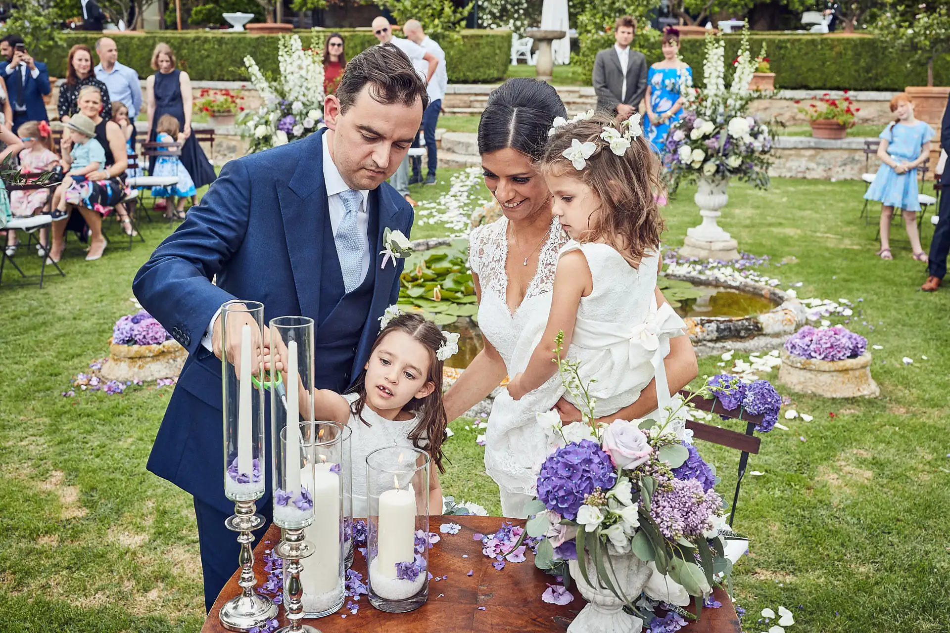 elegant english wedding near siena