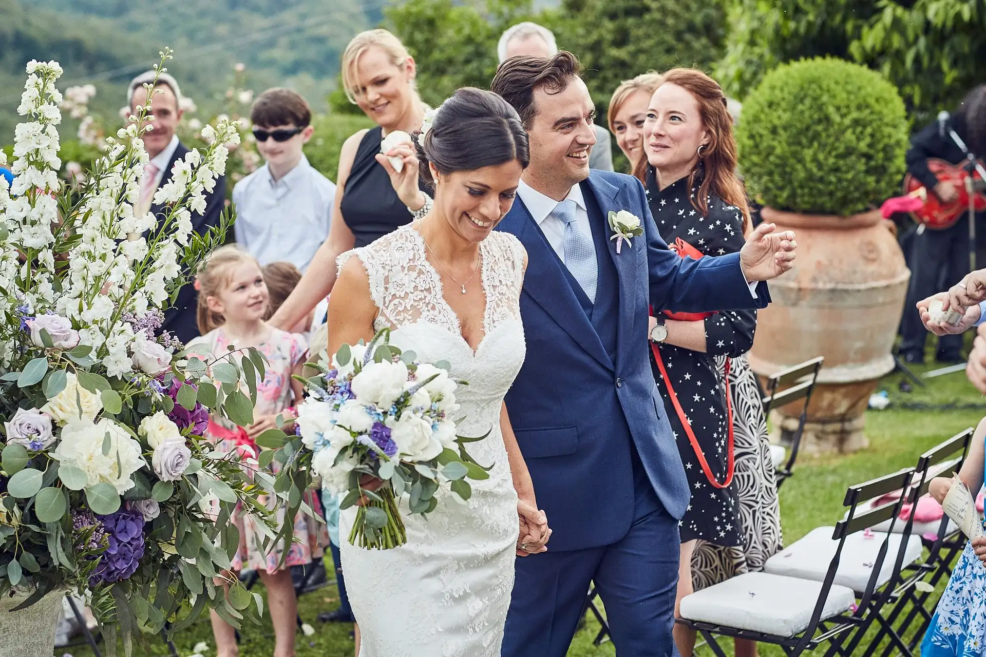 elegant english wedding near siena