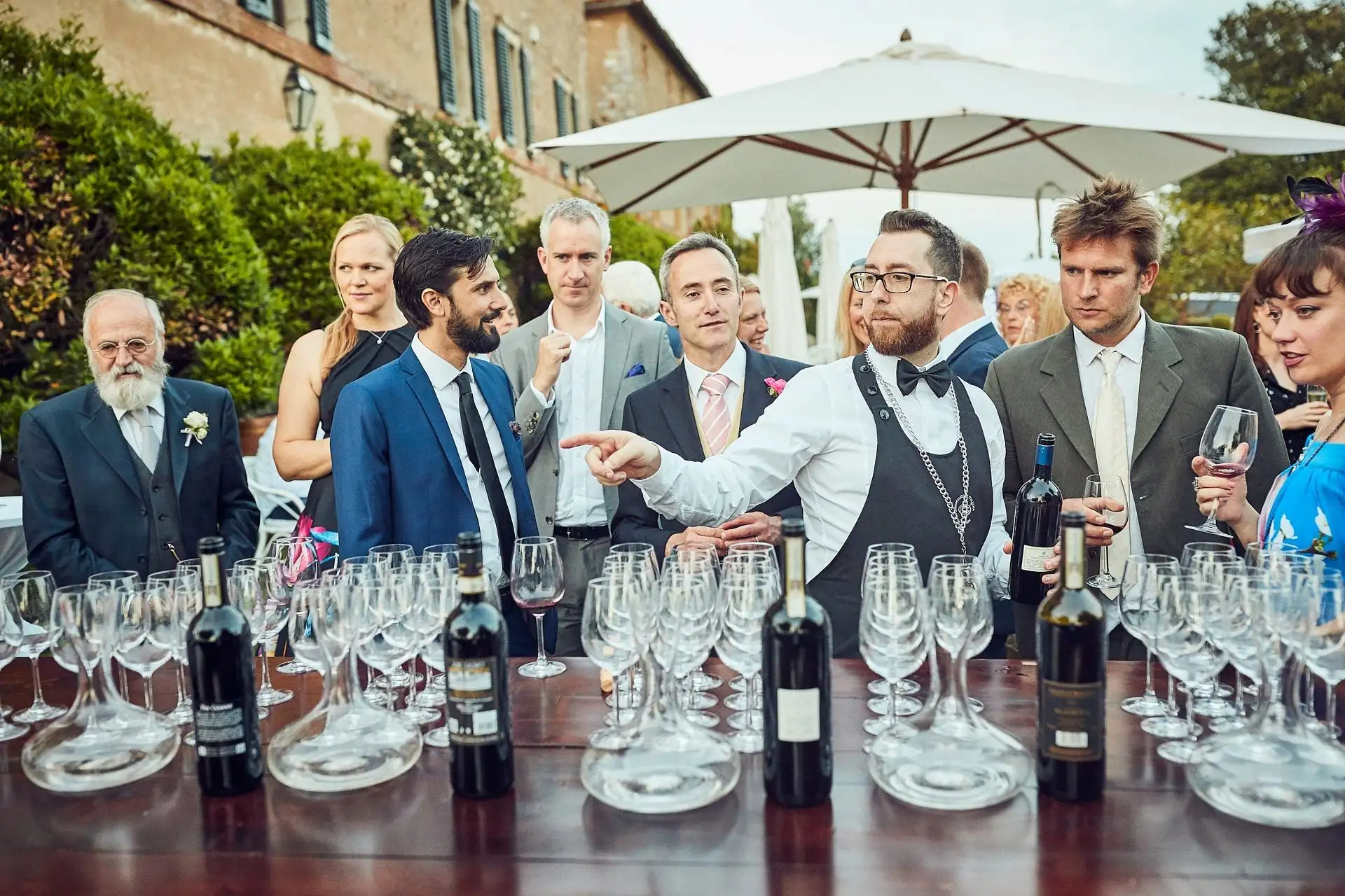 elegant english wedding near siena
