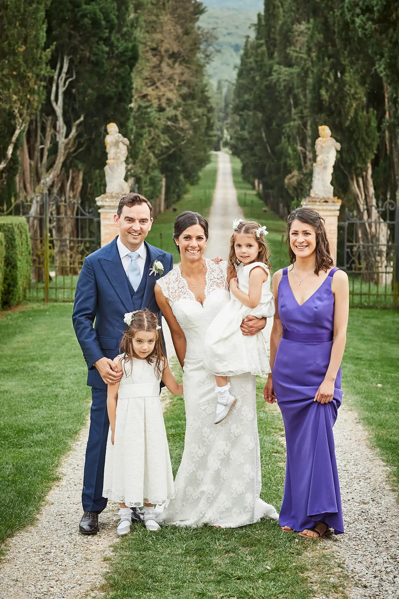elegant english wedding near siena