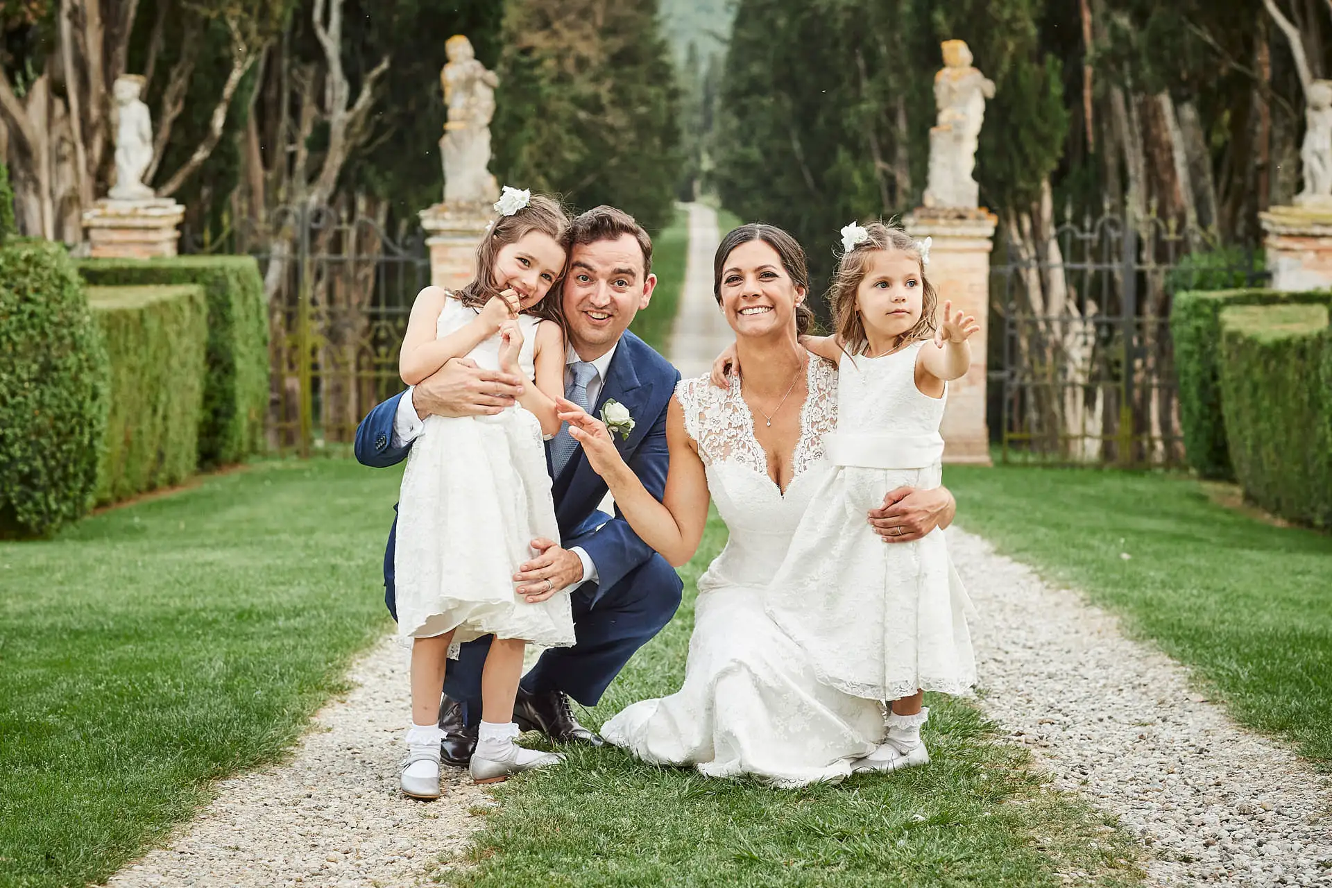 elegant english wedding near siena