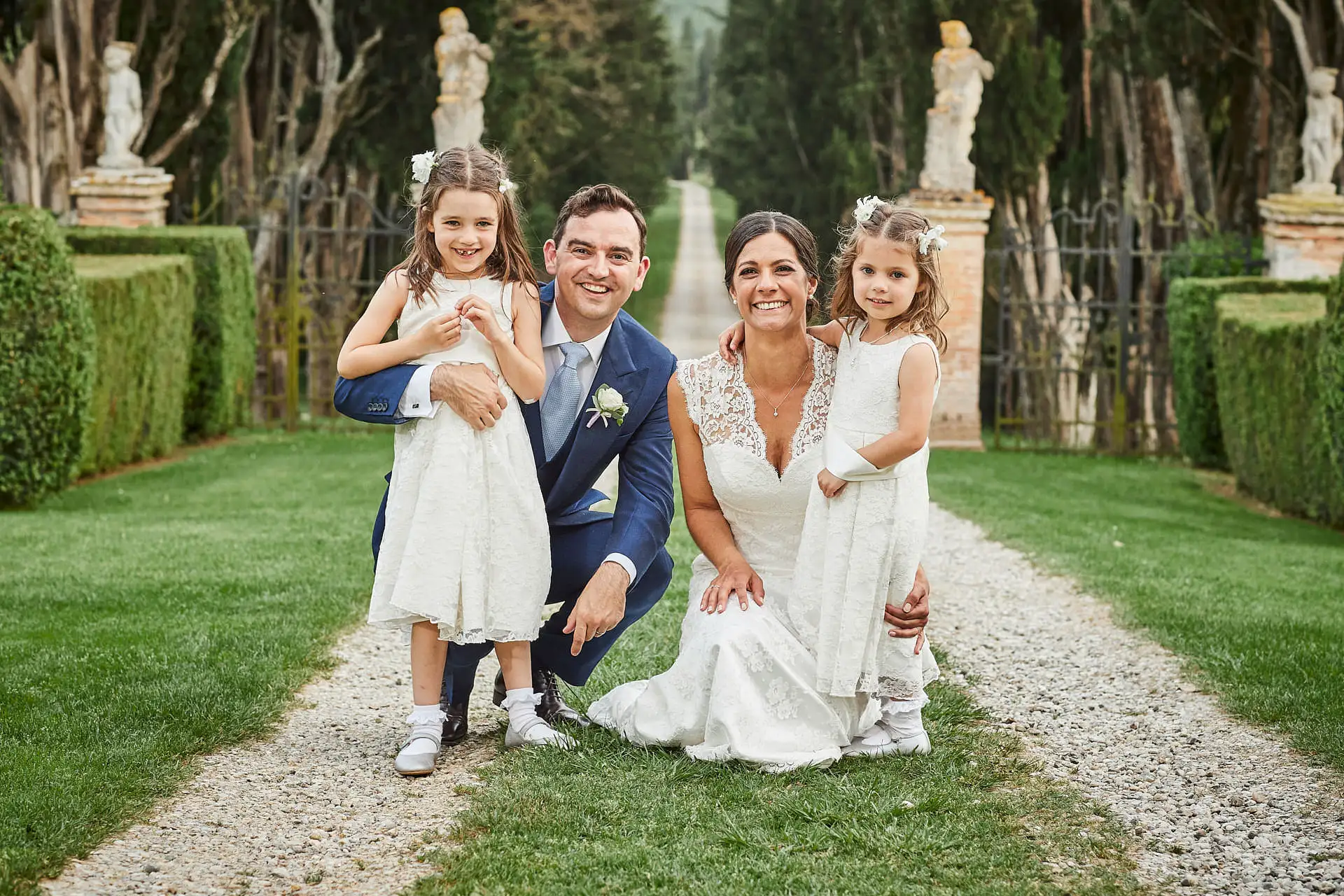 elegant english wedding near siena