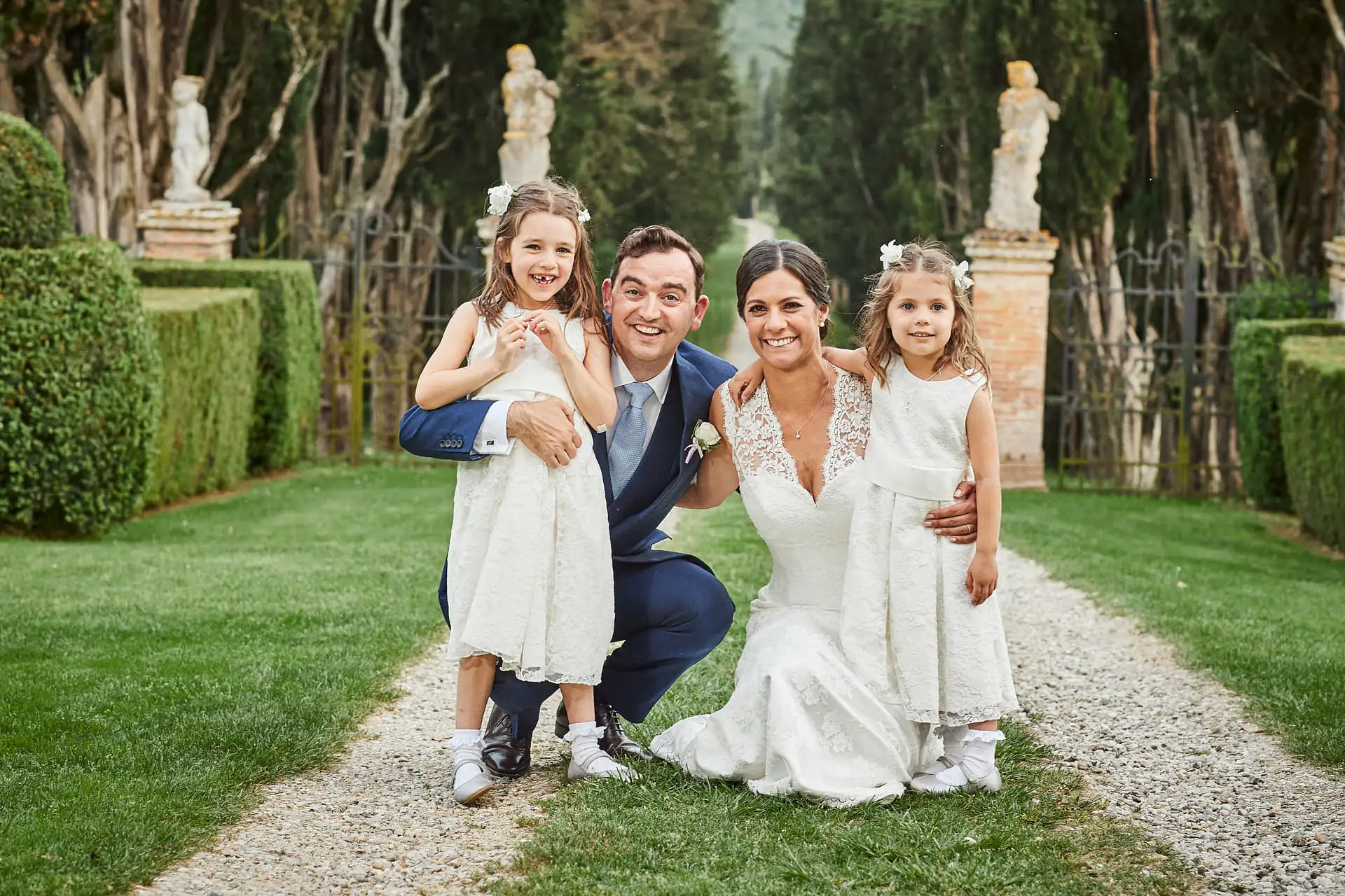 elegant english wedding near siena