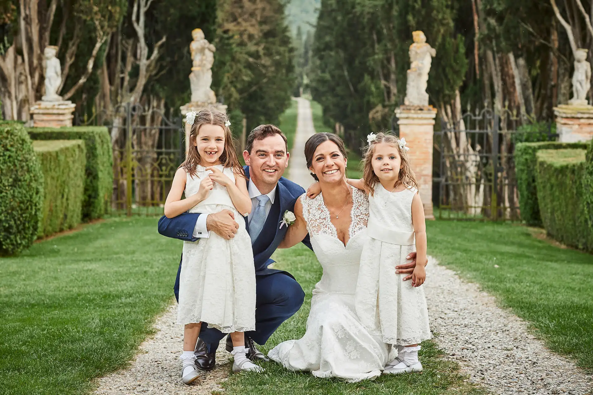 elegant english wedding near siena