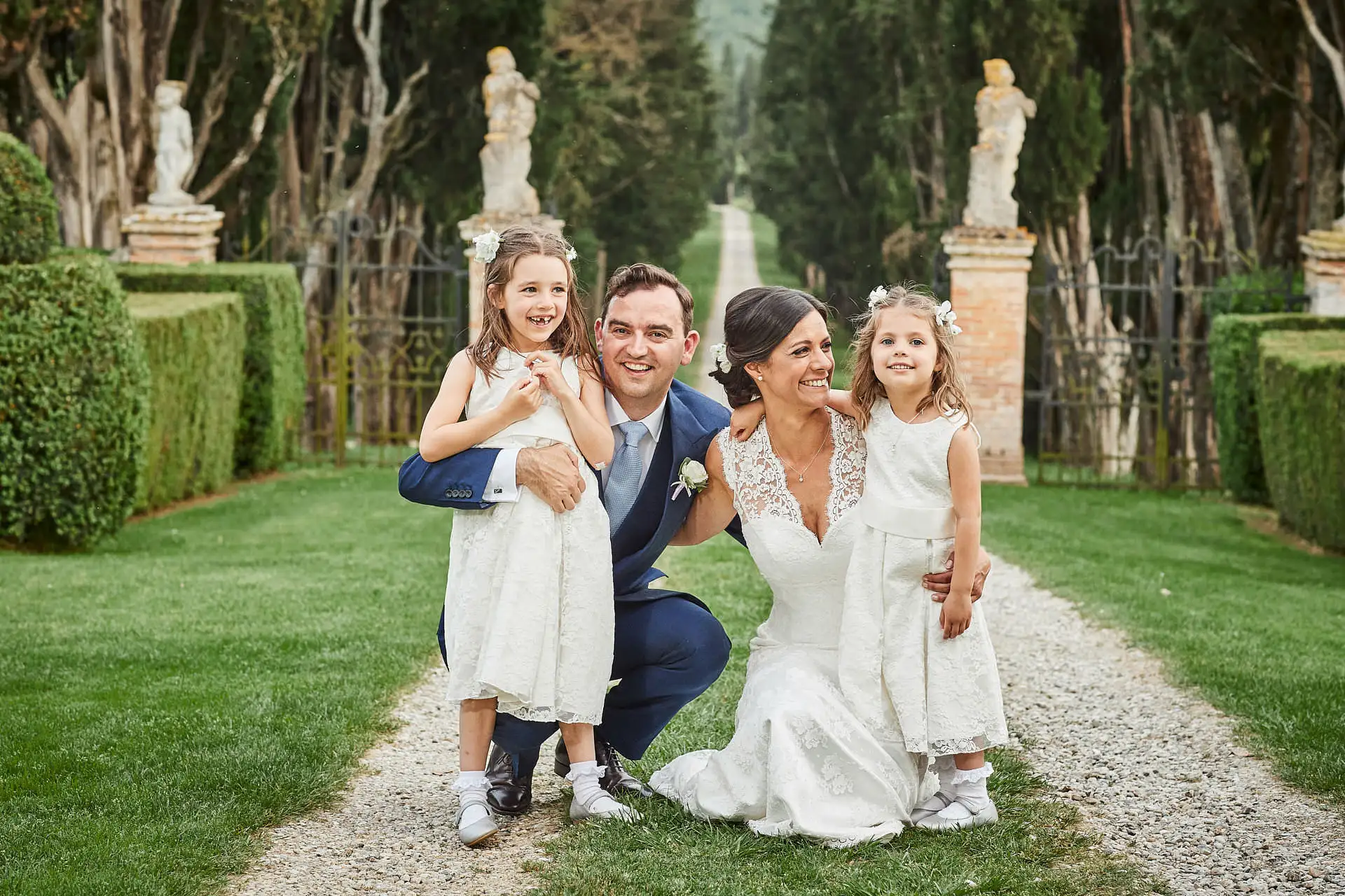 elegant english wedding near siena