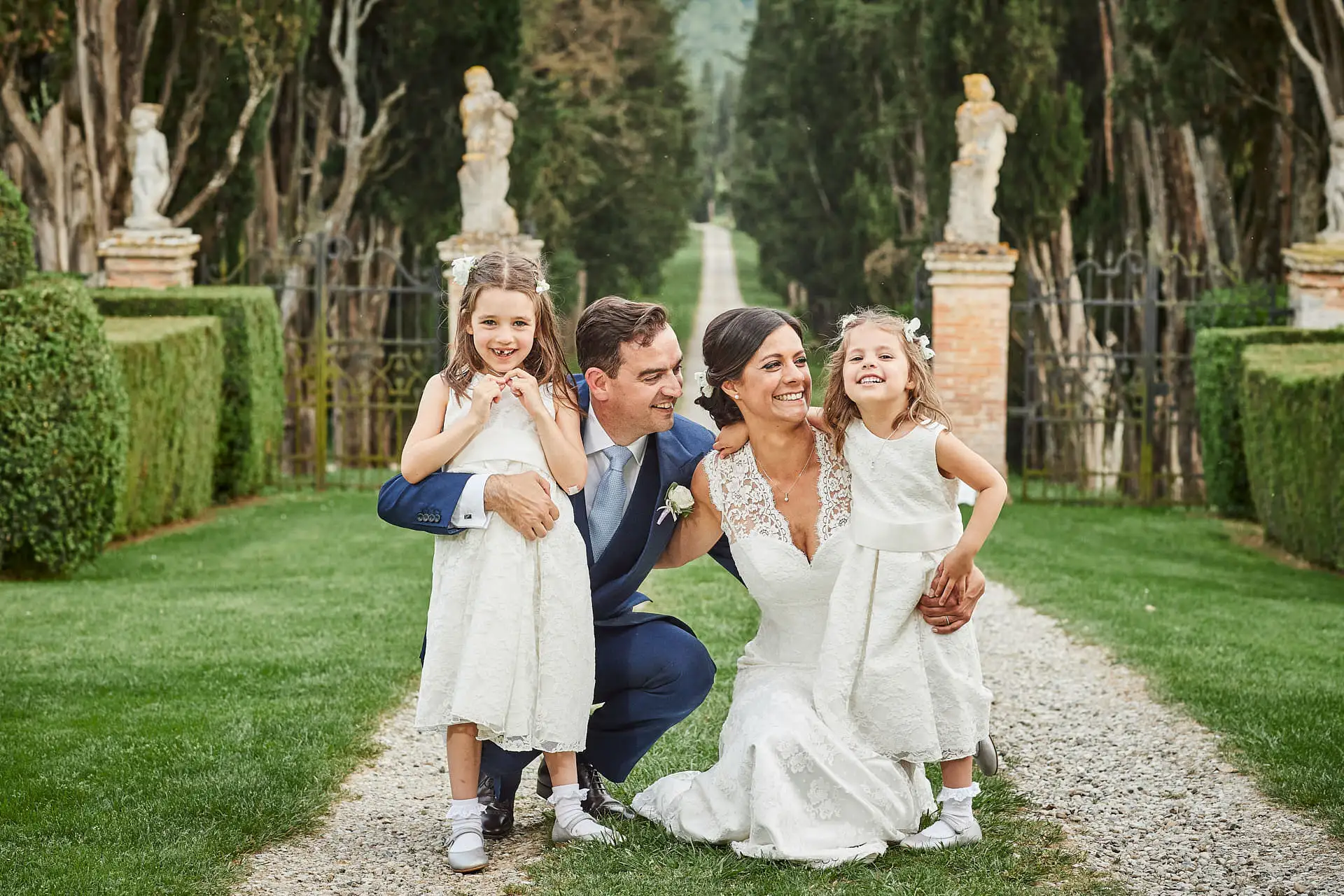elegant english wedding near siena