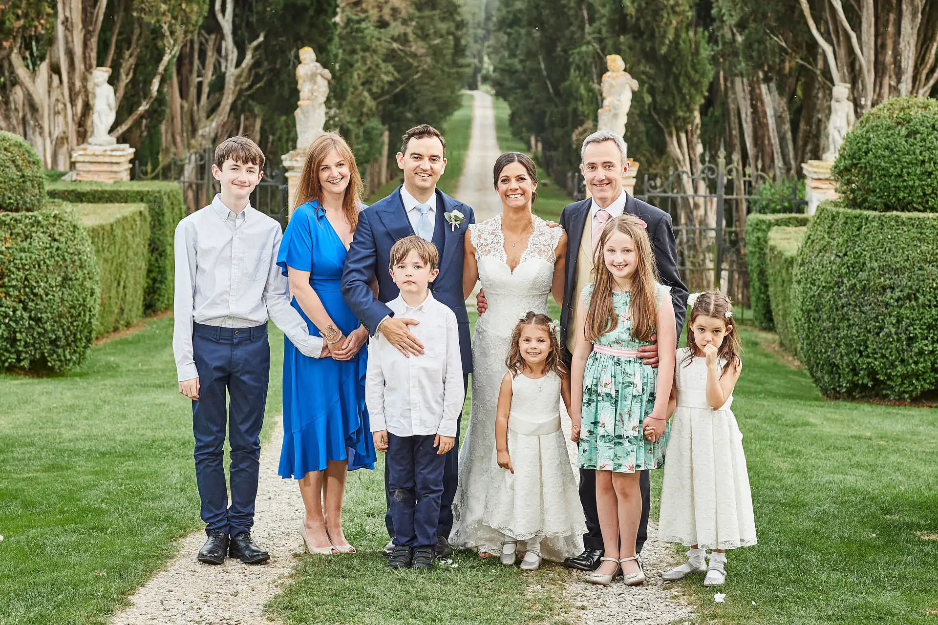 elegant english wedding near siena