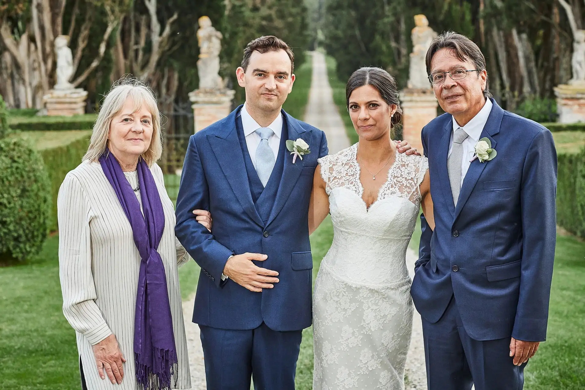 elegant english wedding near siena
