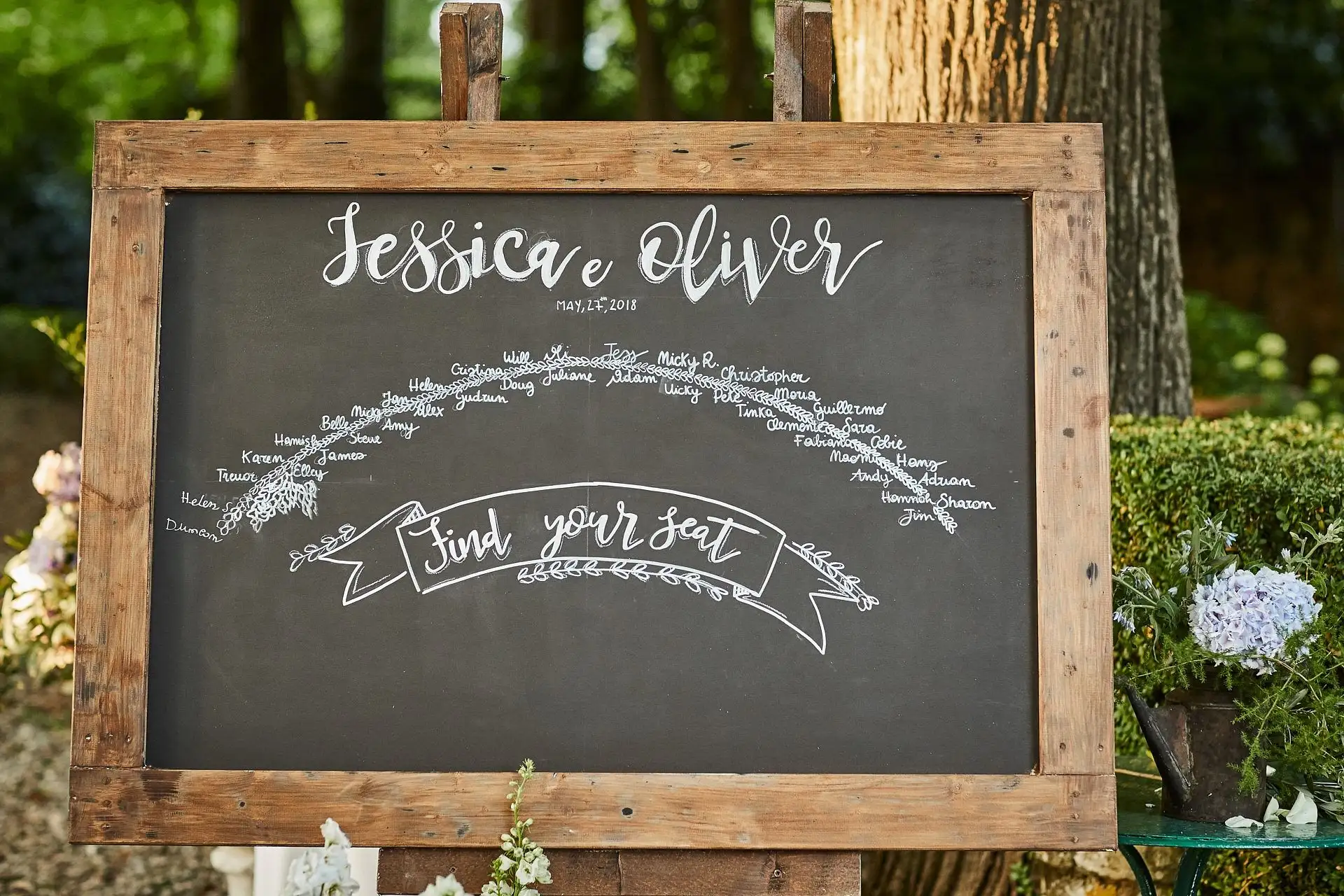 elegant english wedding near siena
