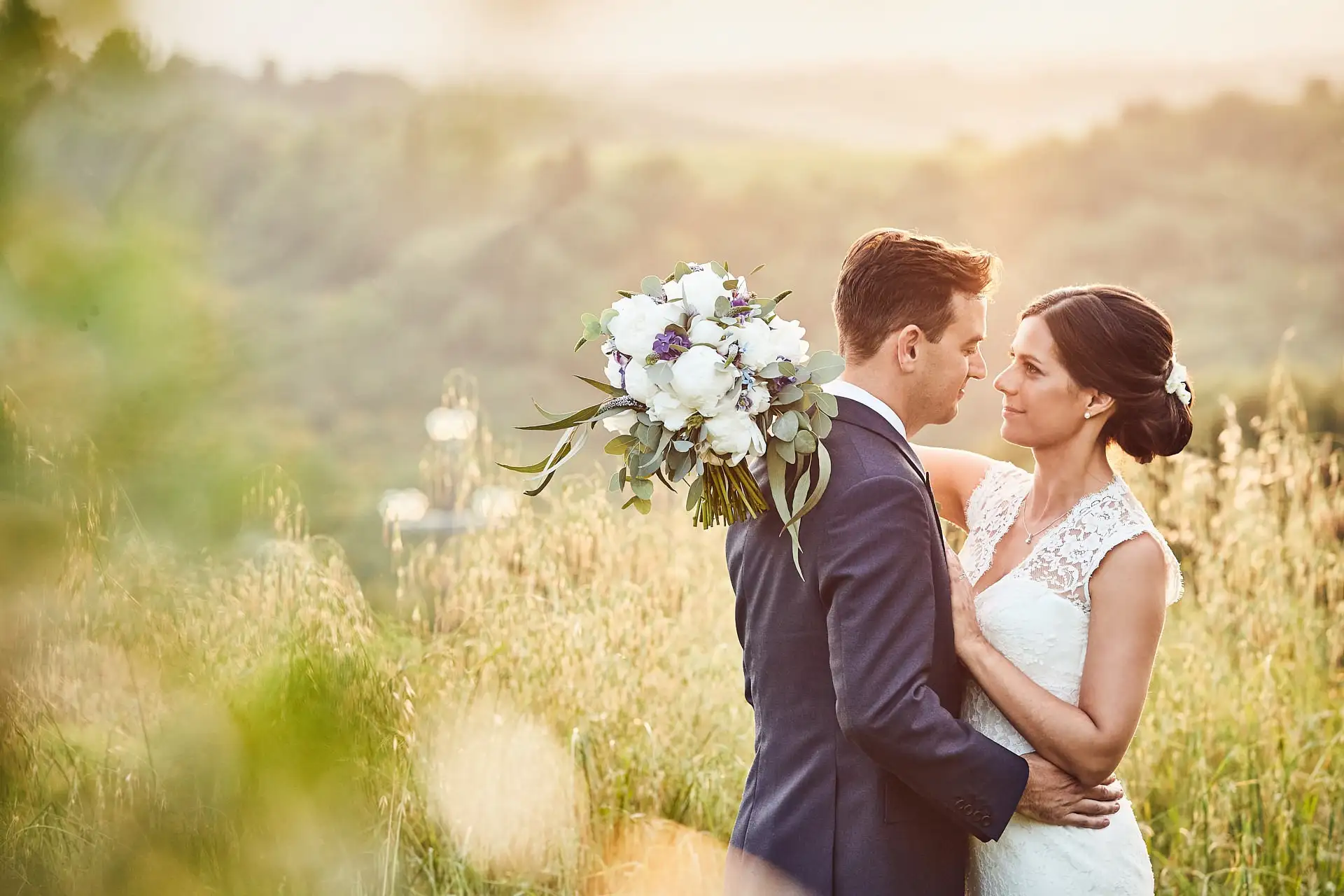 elegant english wedding near siena