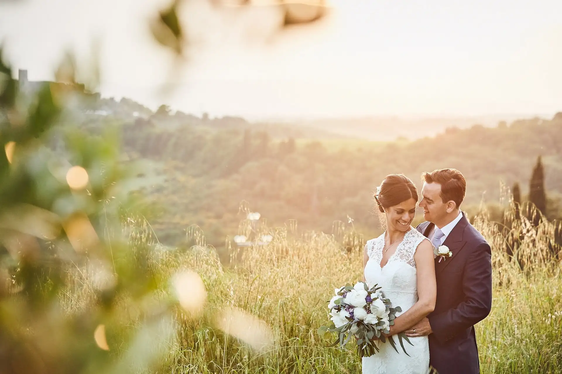elegant english wedding near siena