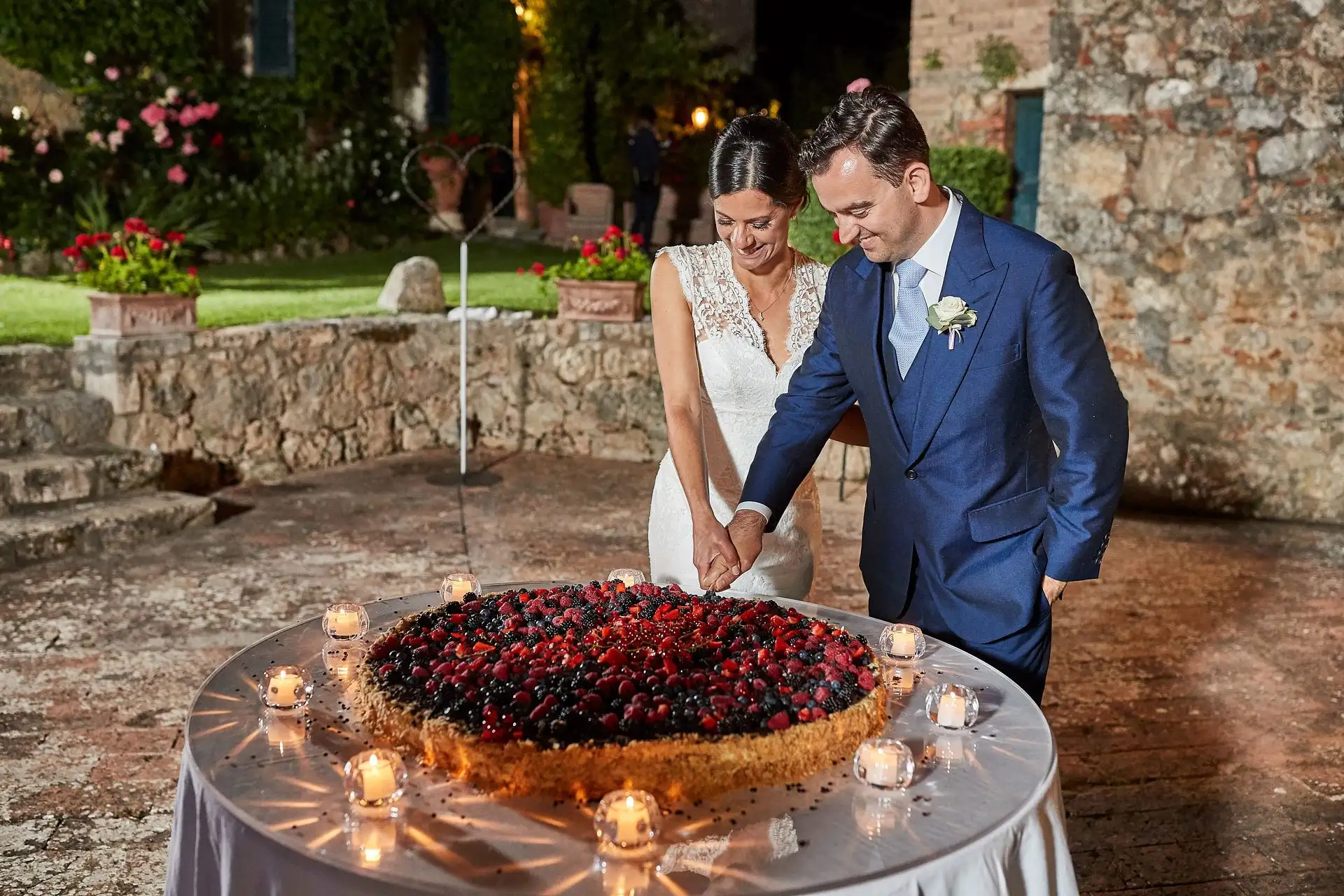 elegant english wedding near siena