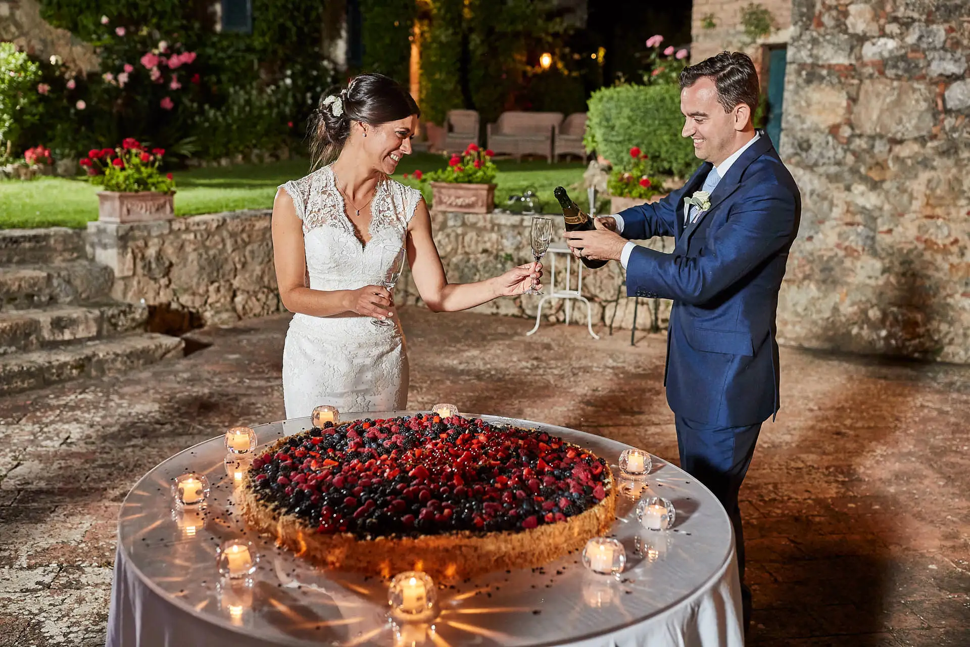 elegant english wedding near siena