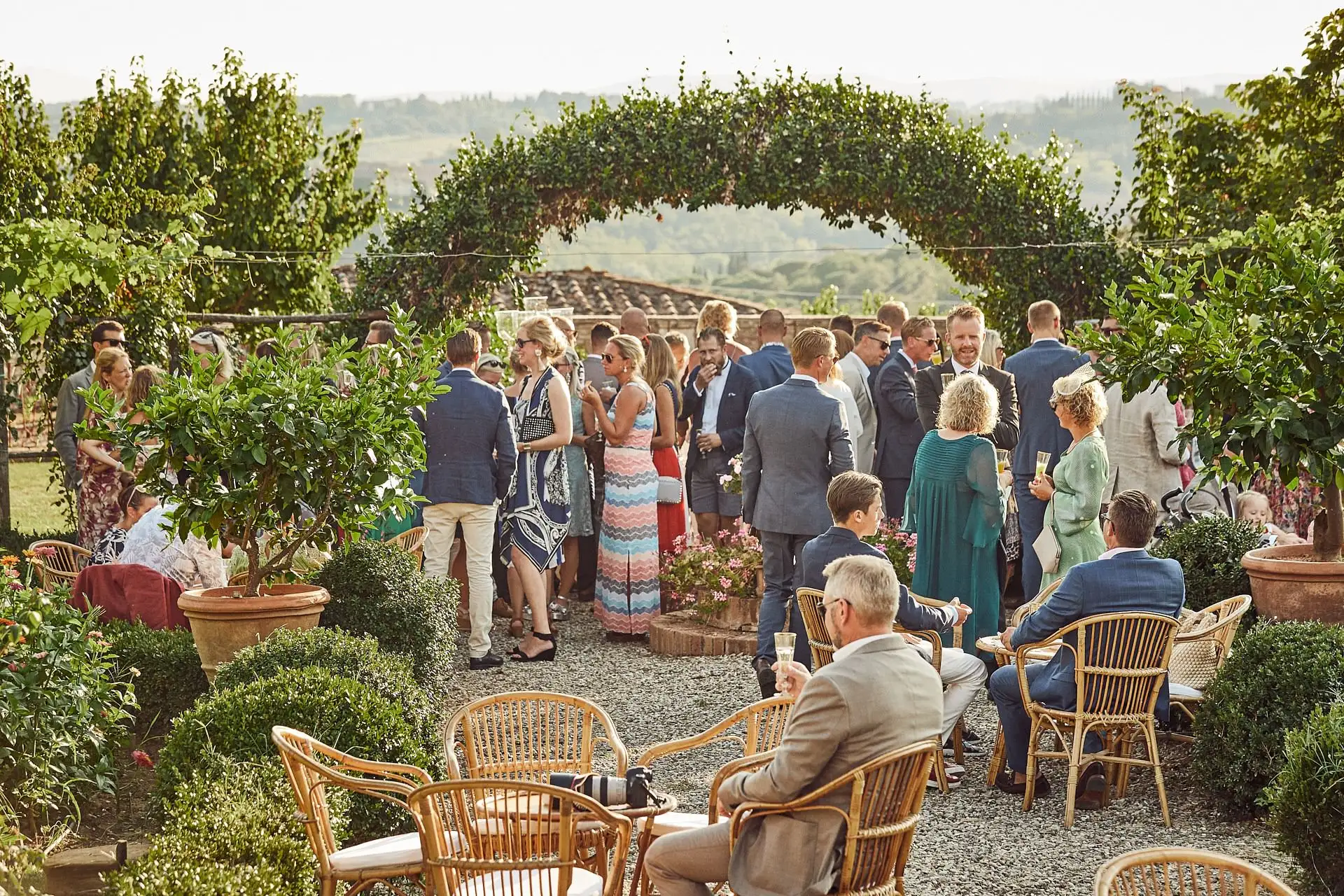 elegant family style welcome dinner