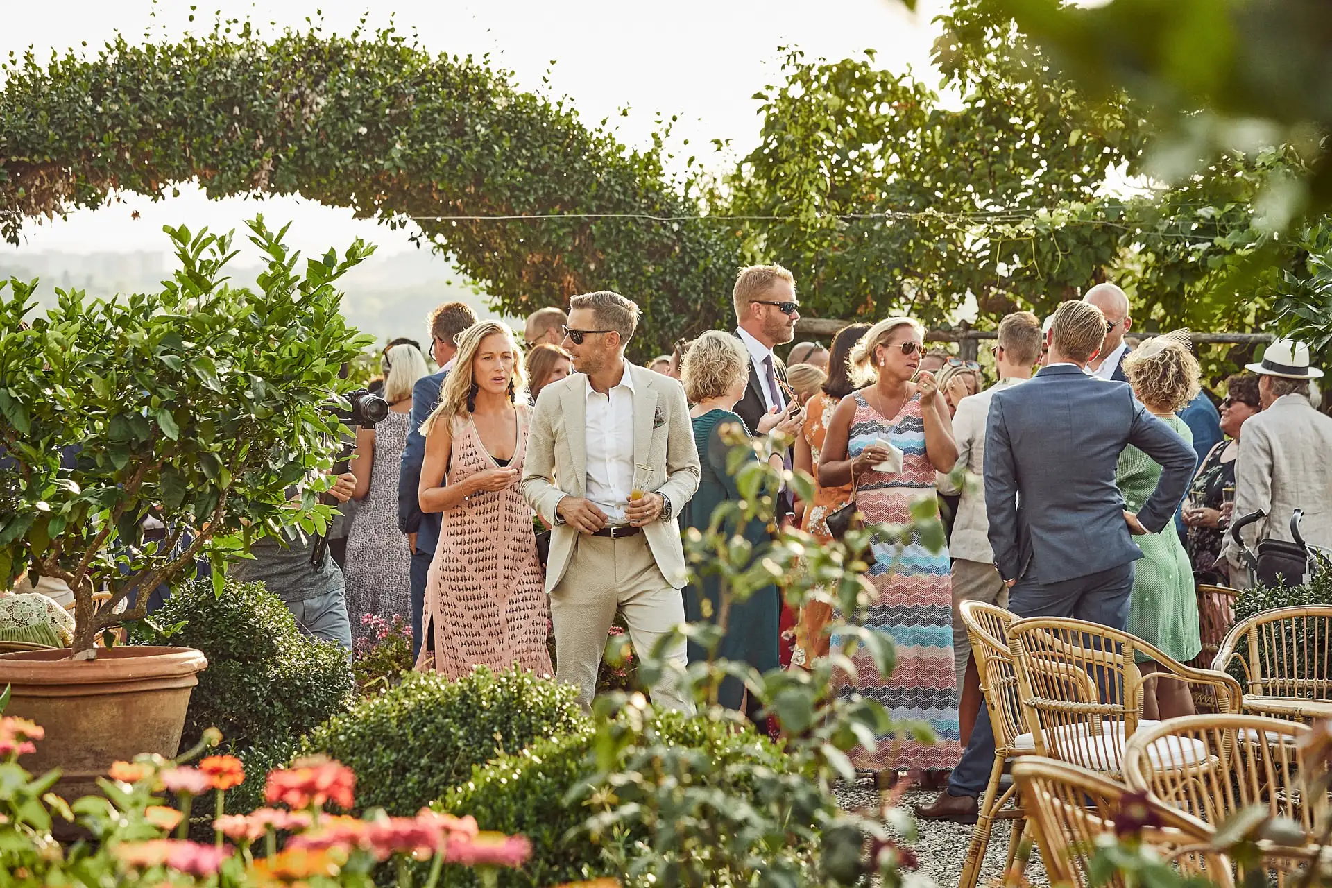 elegant family style welcome dinner