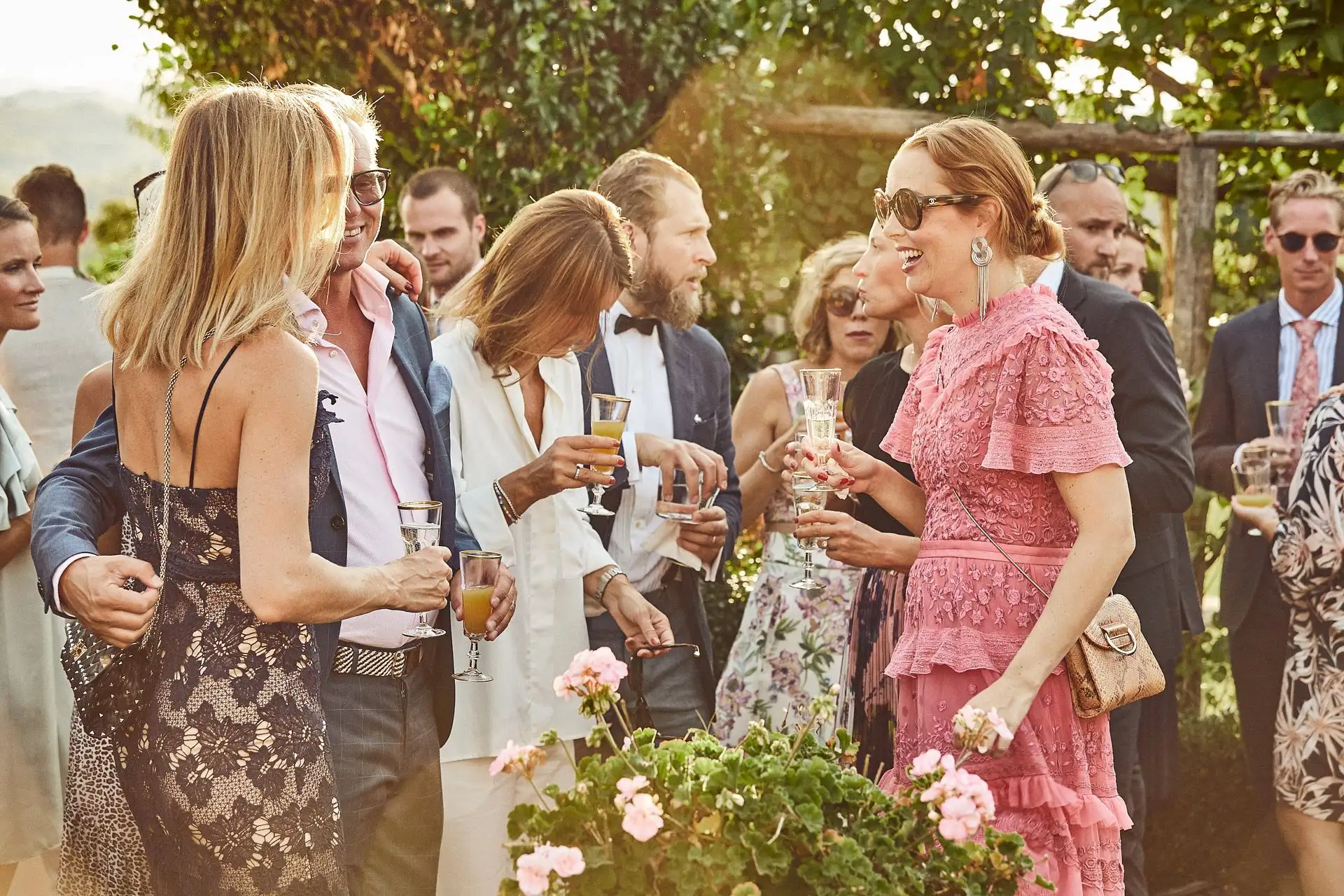 elegant family style welcome dinner