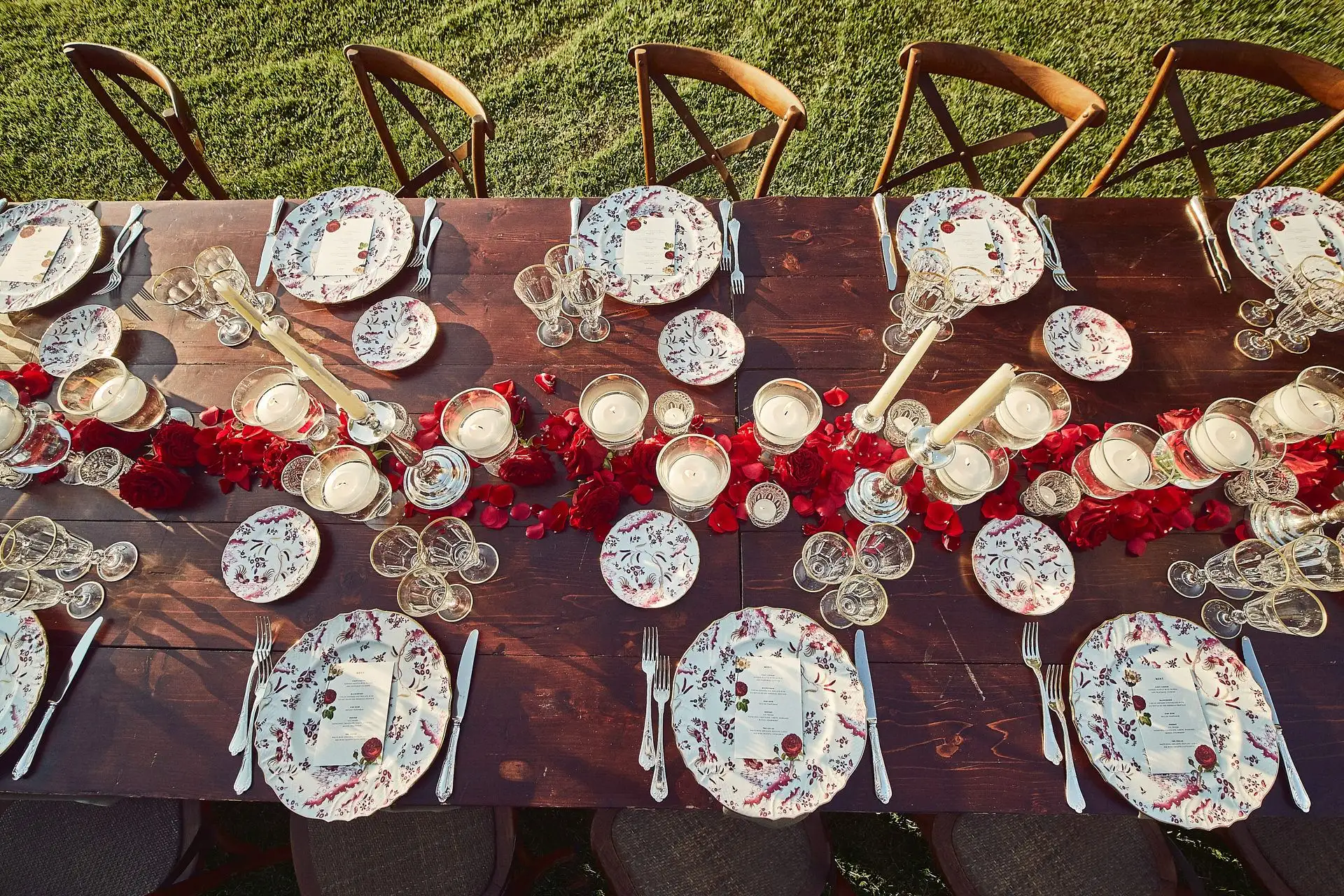 elegant family style welcome dinner