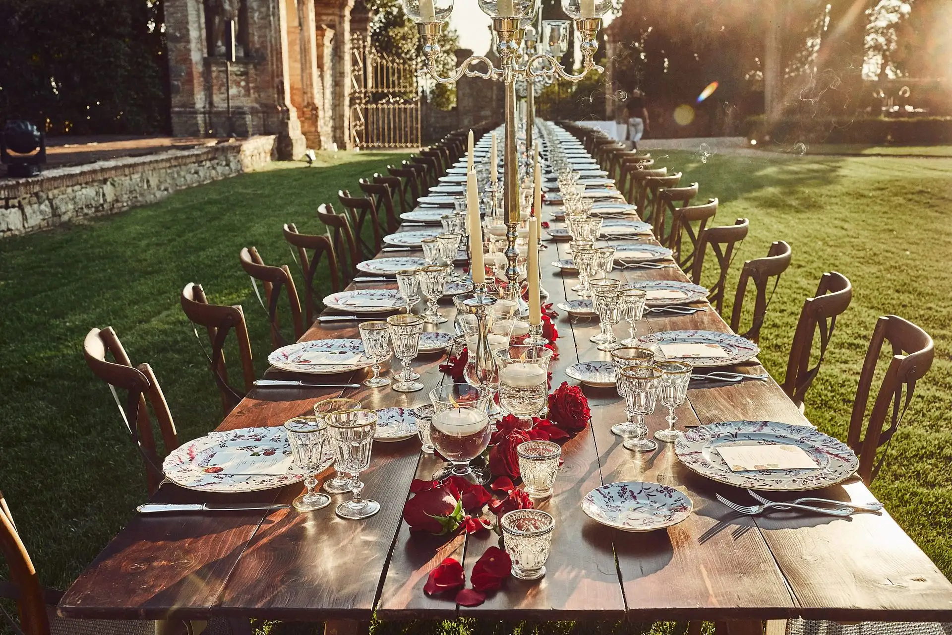 elegant family style welcome dinner