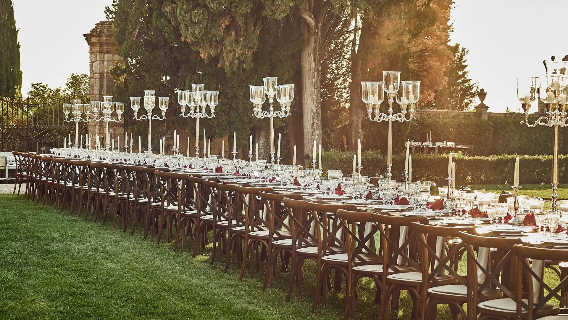elegant family style welcome dinner