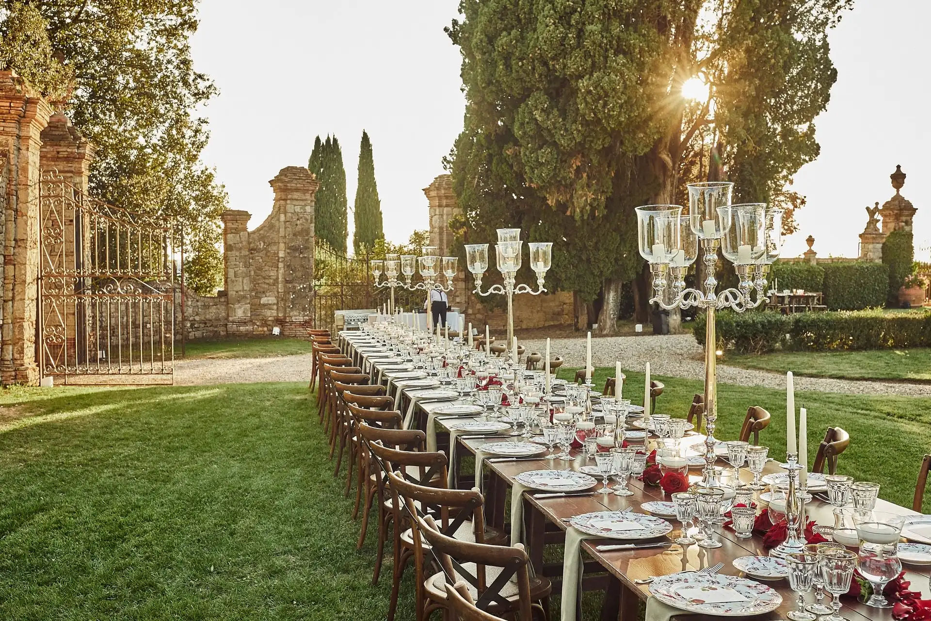 elegant family style welcome dinner