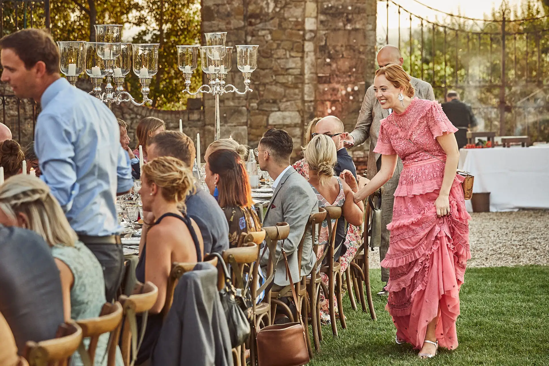 elegant family style welcome dinner