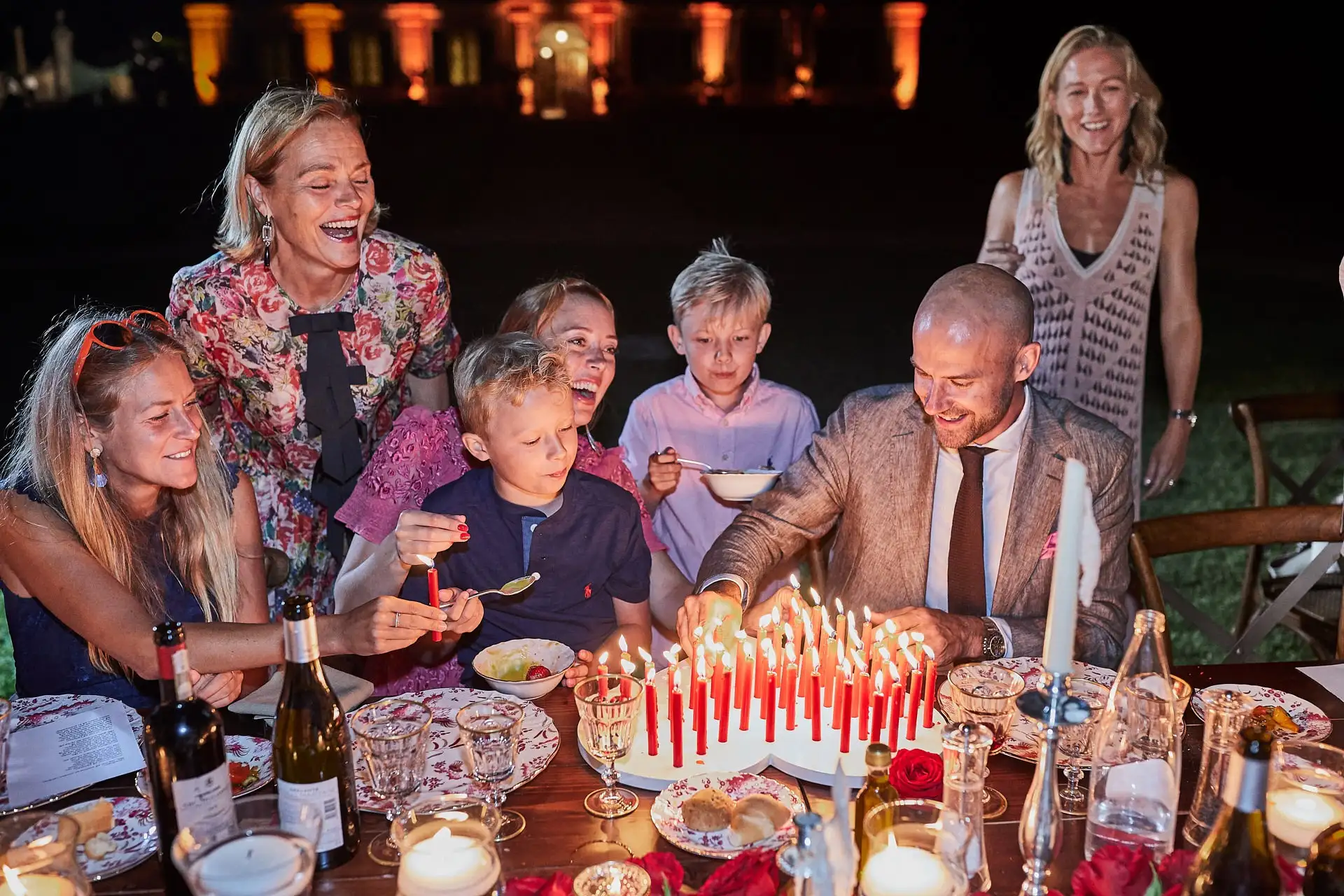 elegant family style welcome dinner