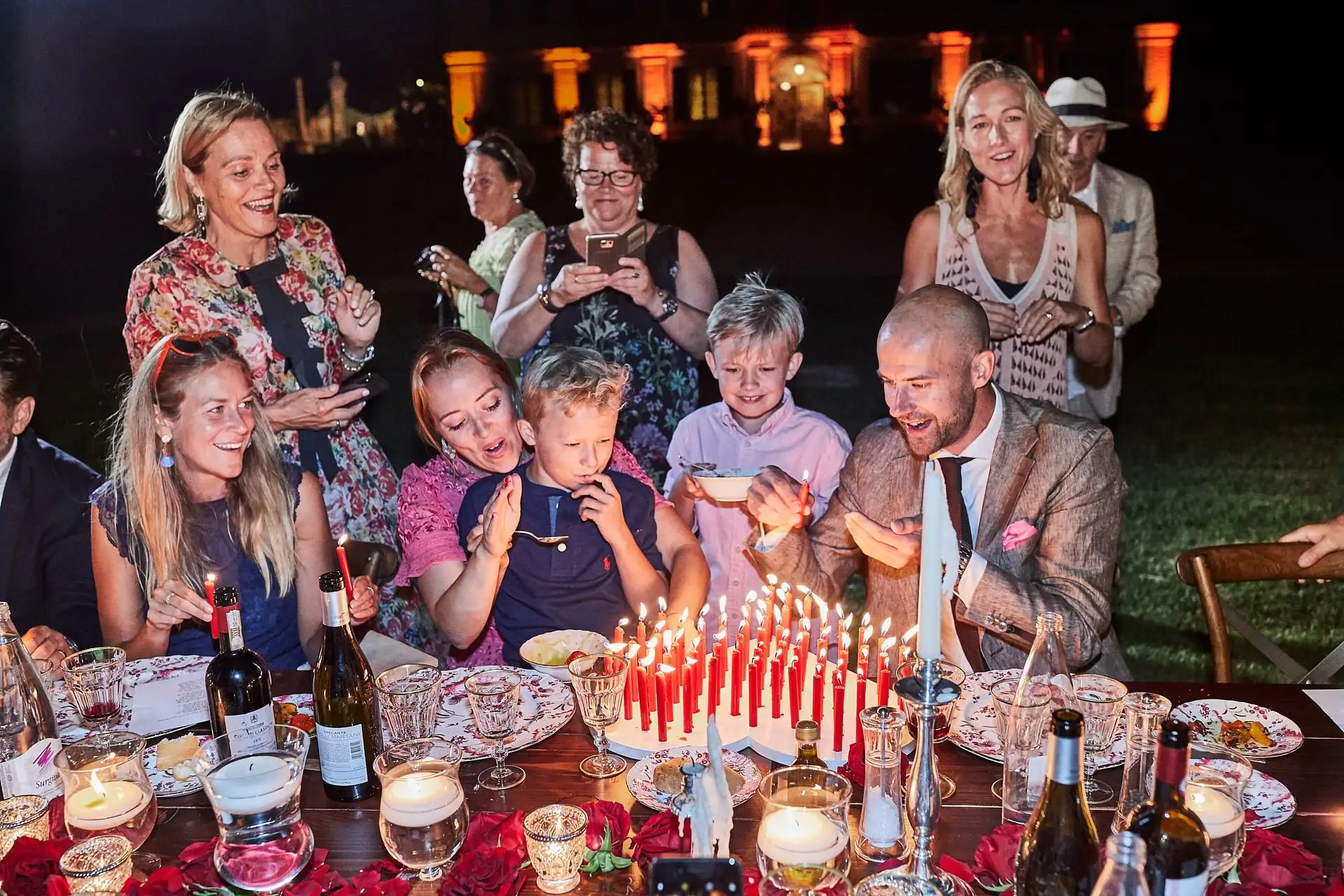 elegant family style welcome dinner