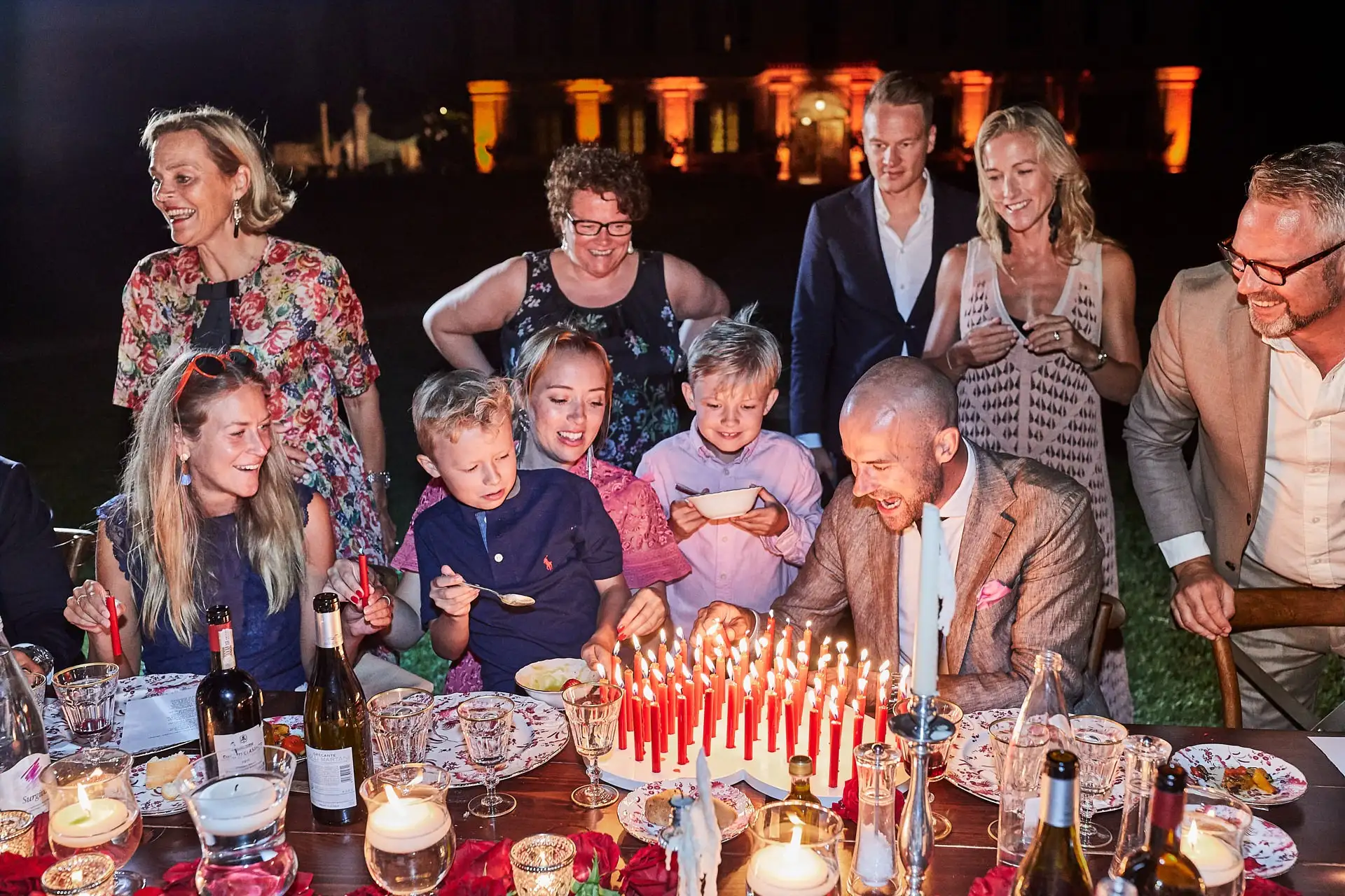 elegant family style welcome dinner