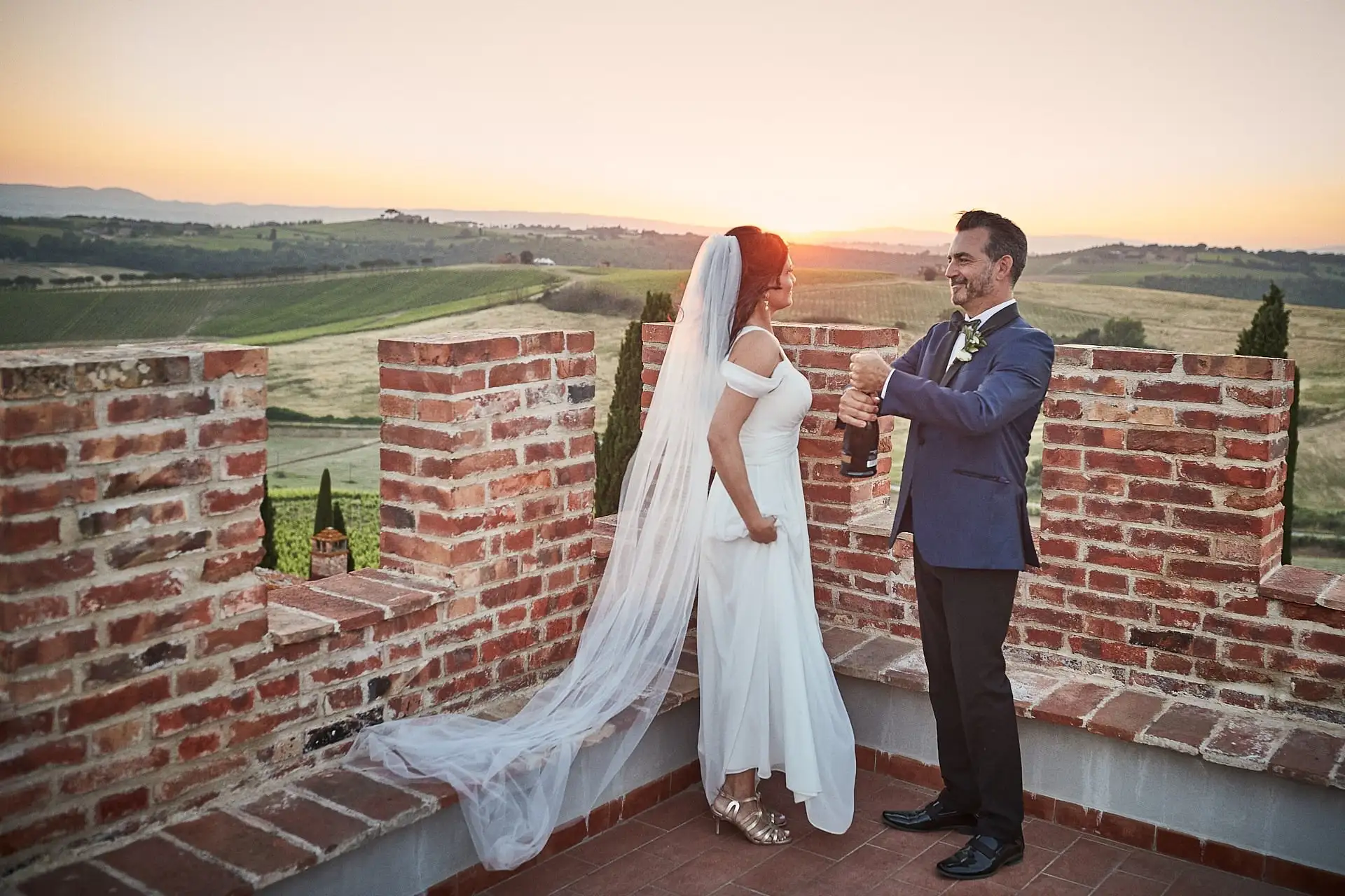 intimate villa di piazzano wedding