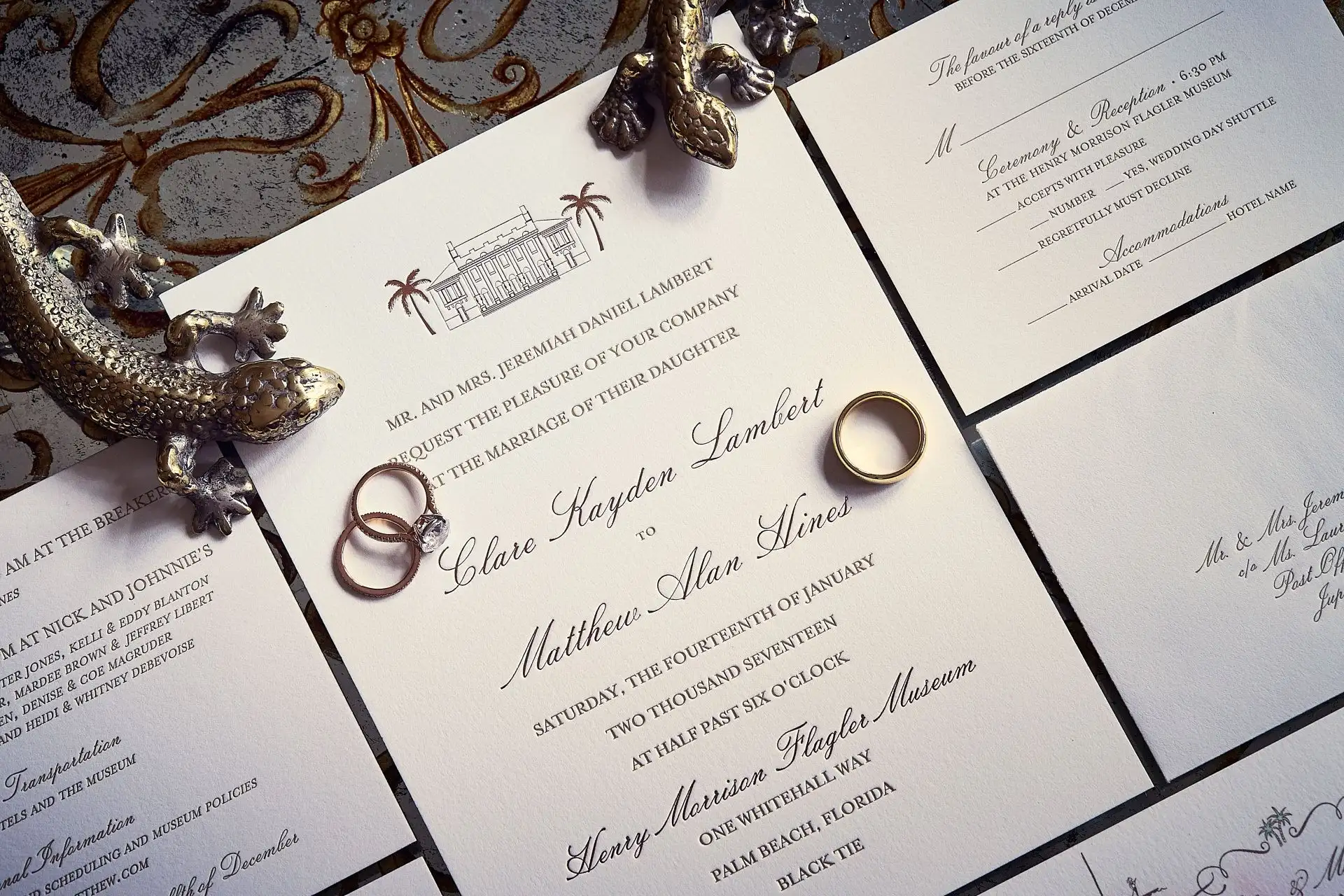 palm beach wedding flagler museum florida