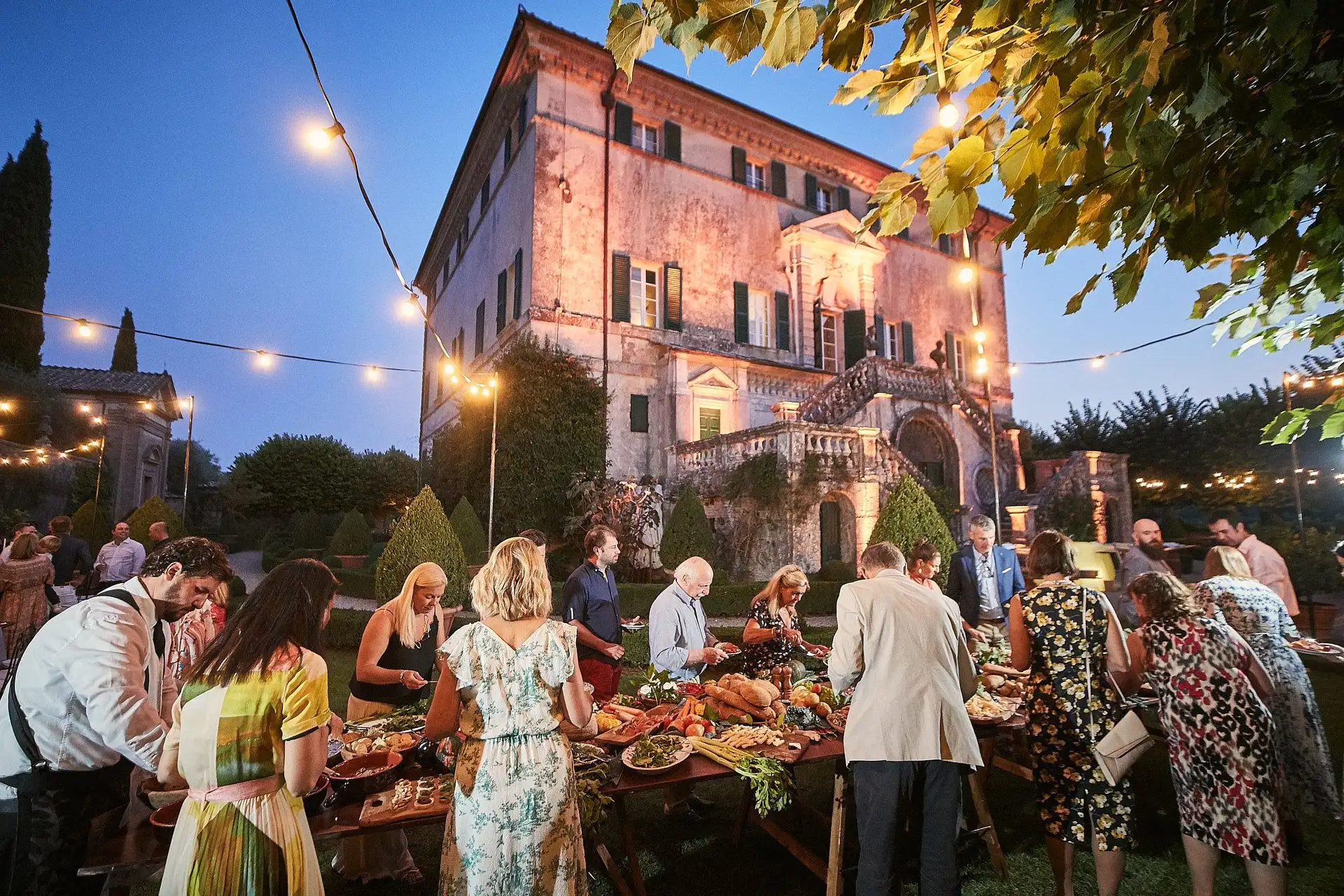 tuscan welcome dinner italian feast