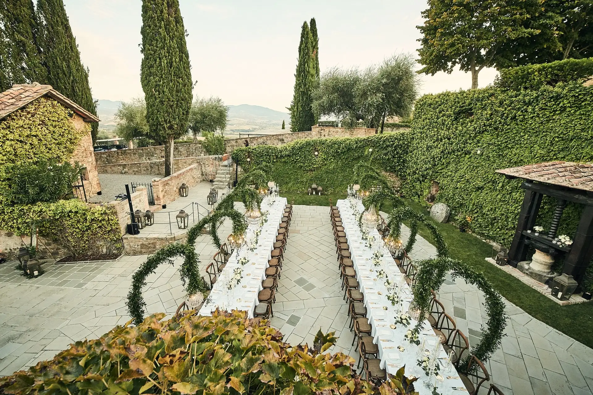 tuscan winery wedding