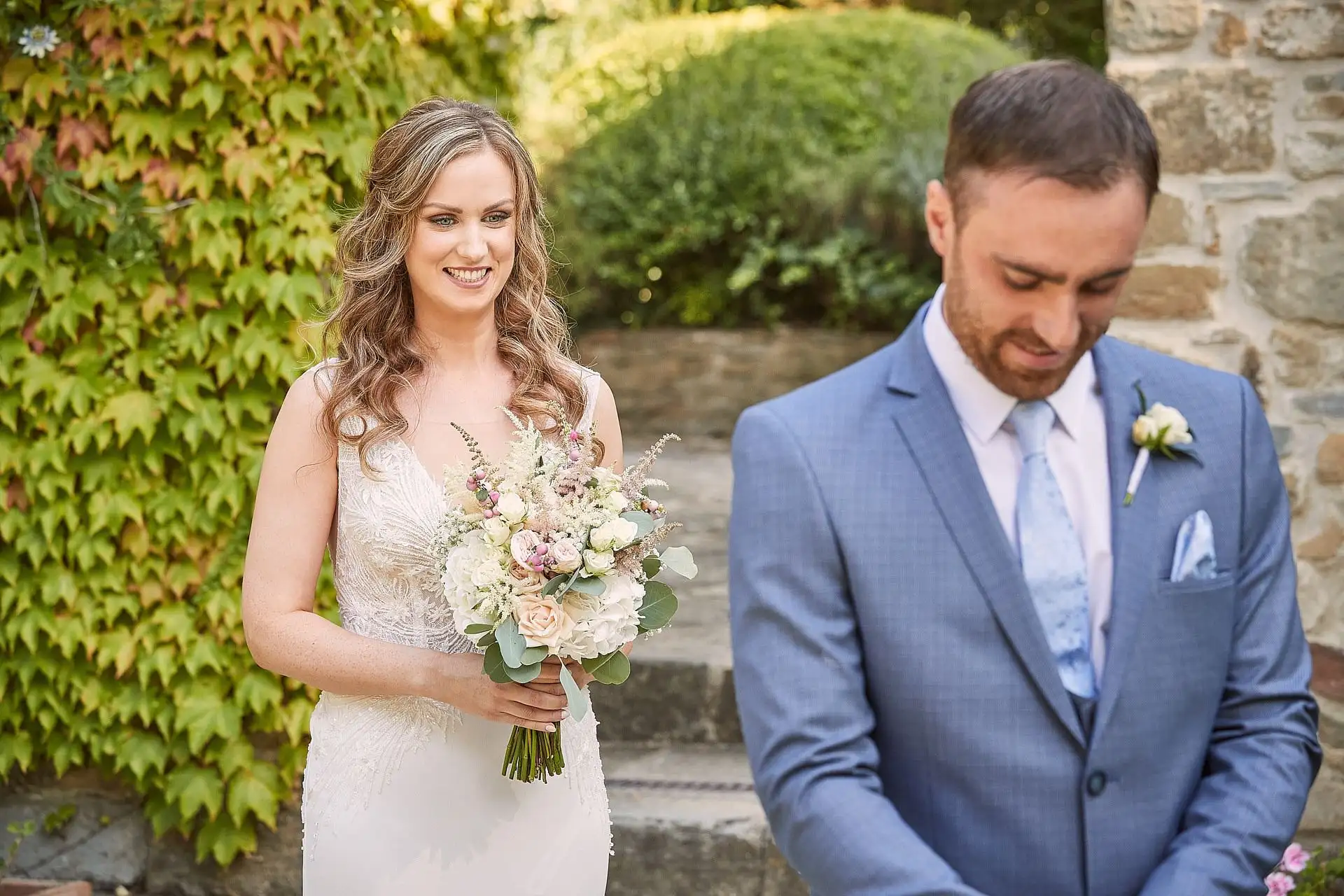 elegant catholic wedding for two