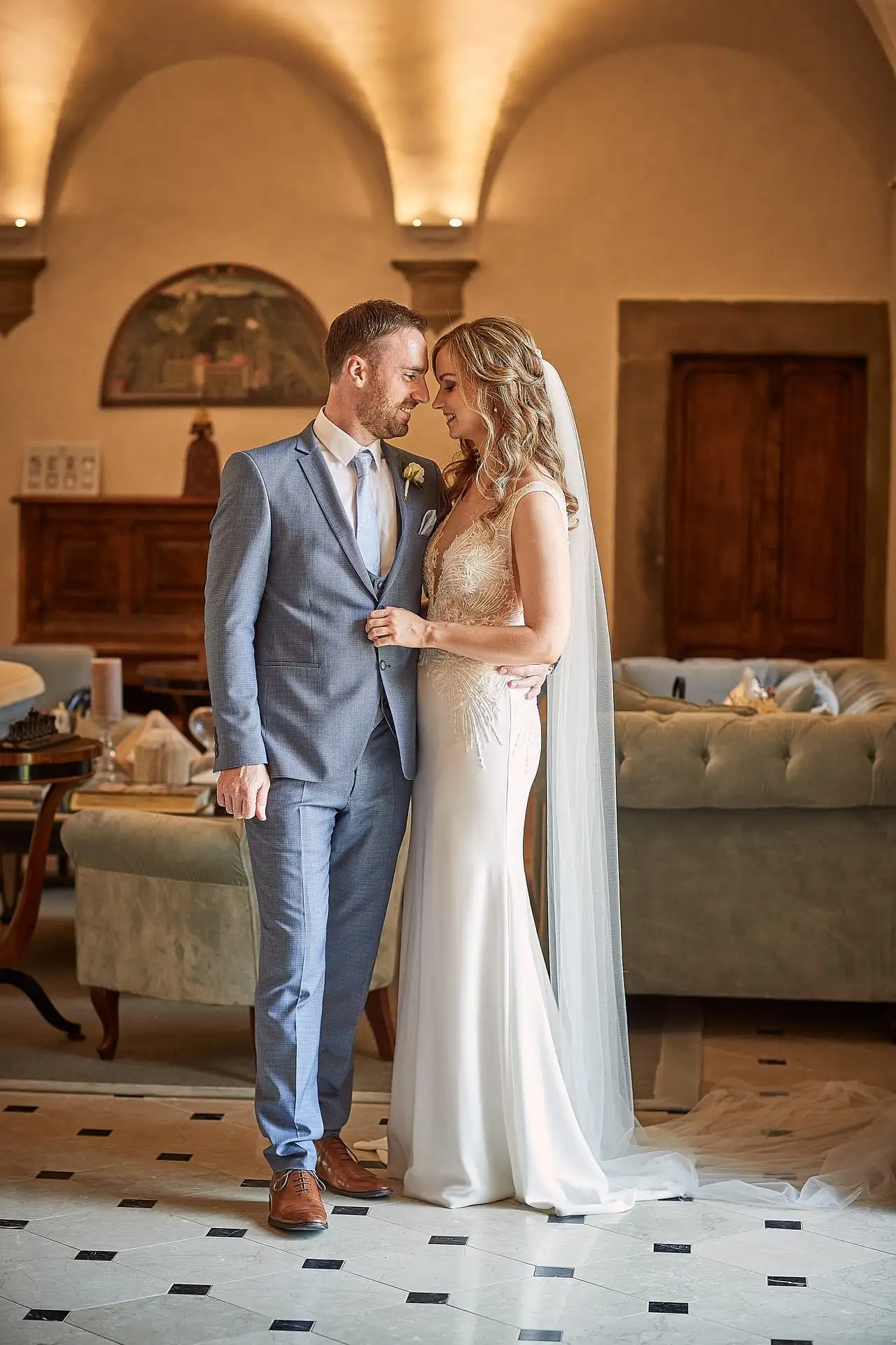elegant catholic wedding for two