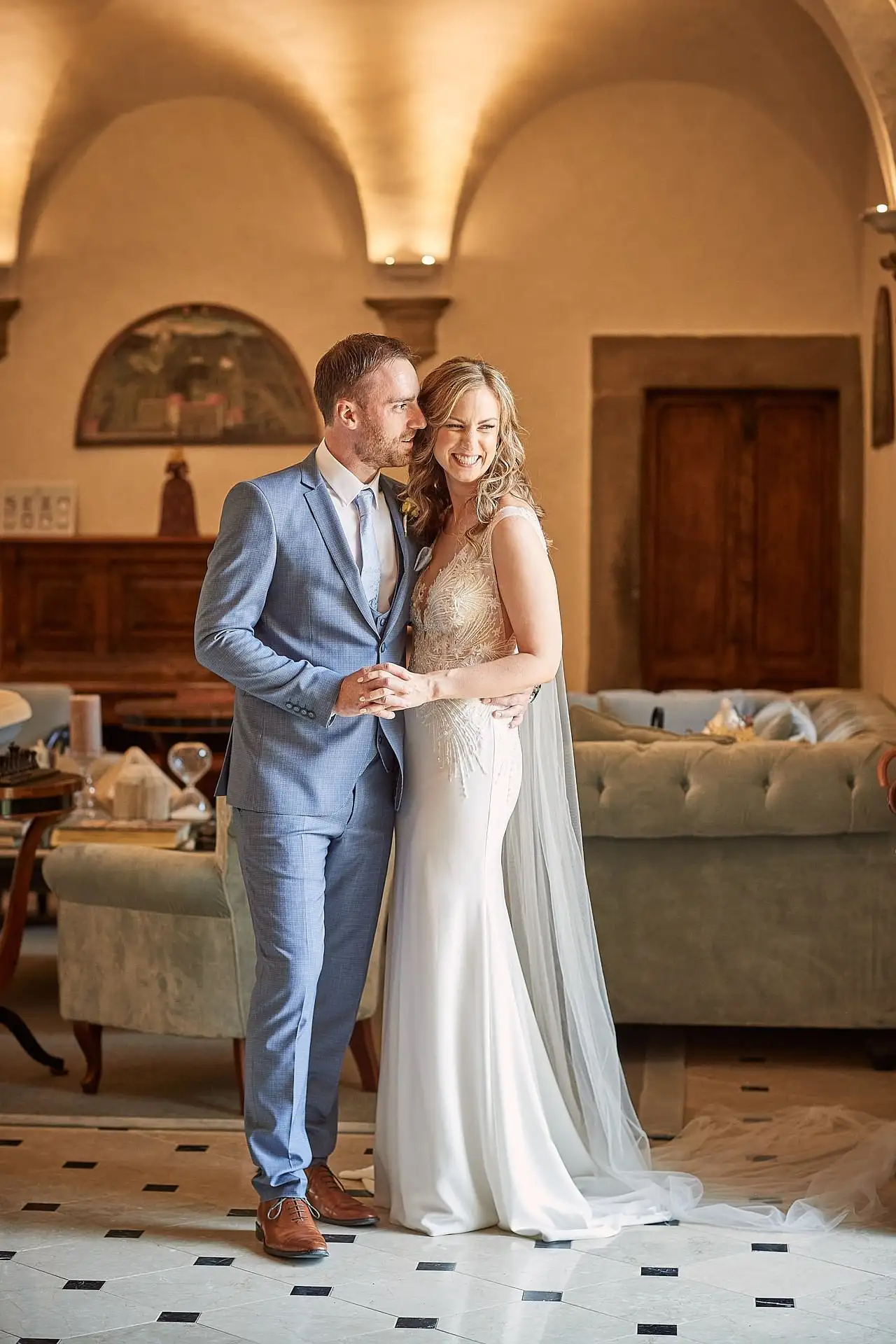 elegant catholic wedding for two
