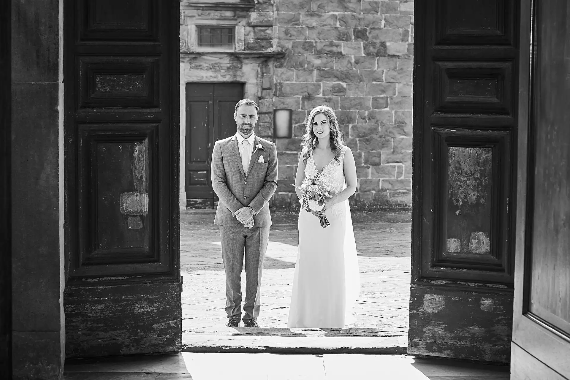 elegant catholic wedding for two