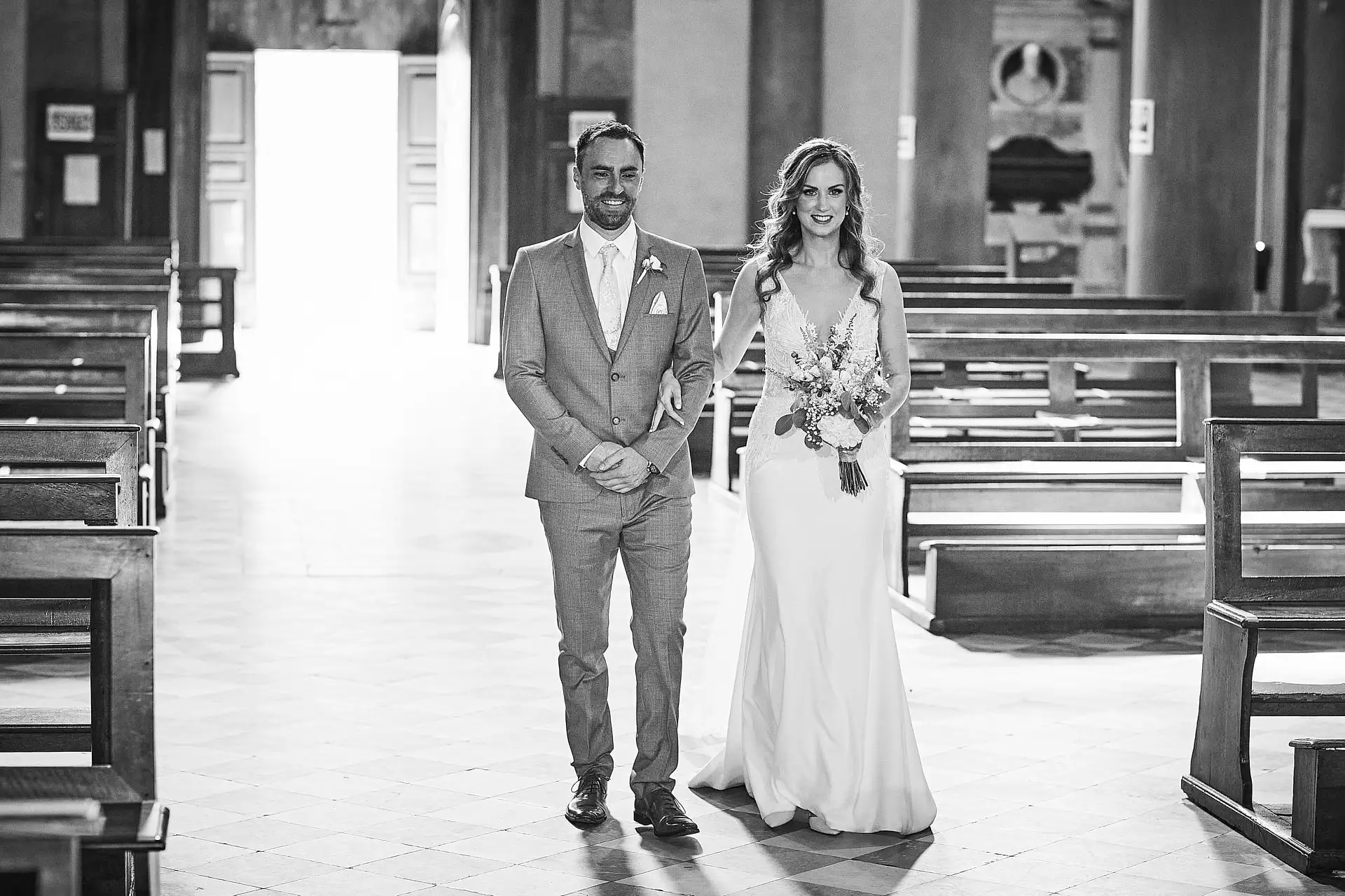 elegant catholic wedding for two
