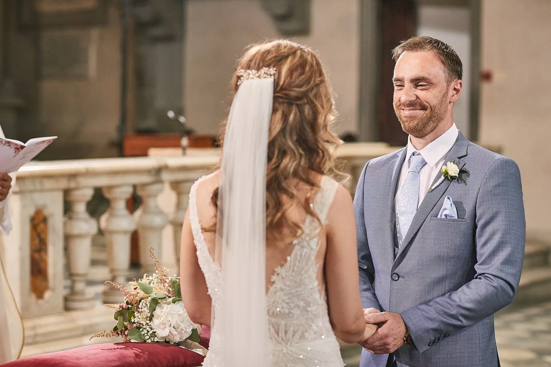 elegant catholic wedding for two