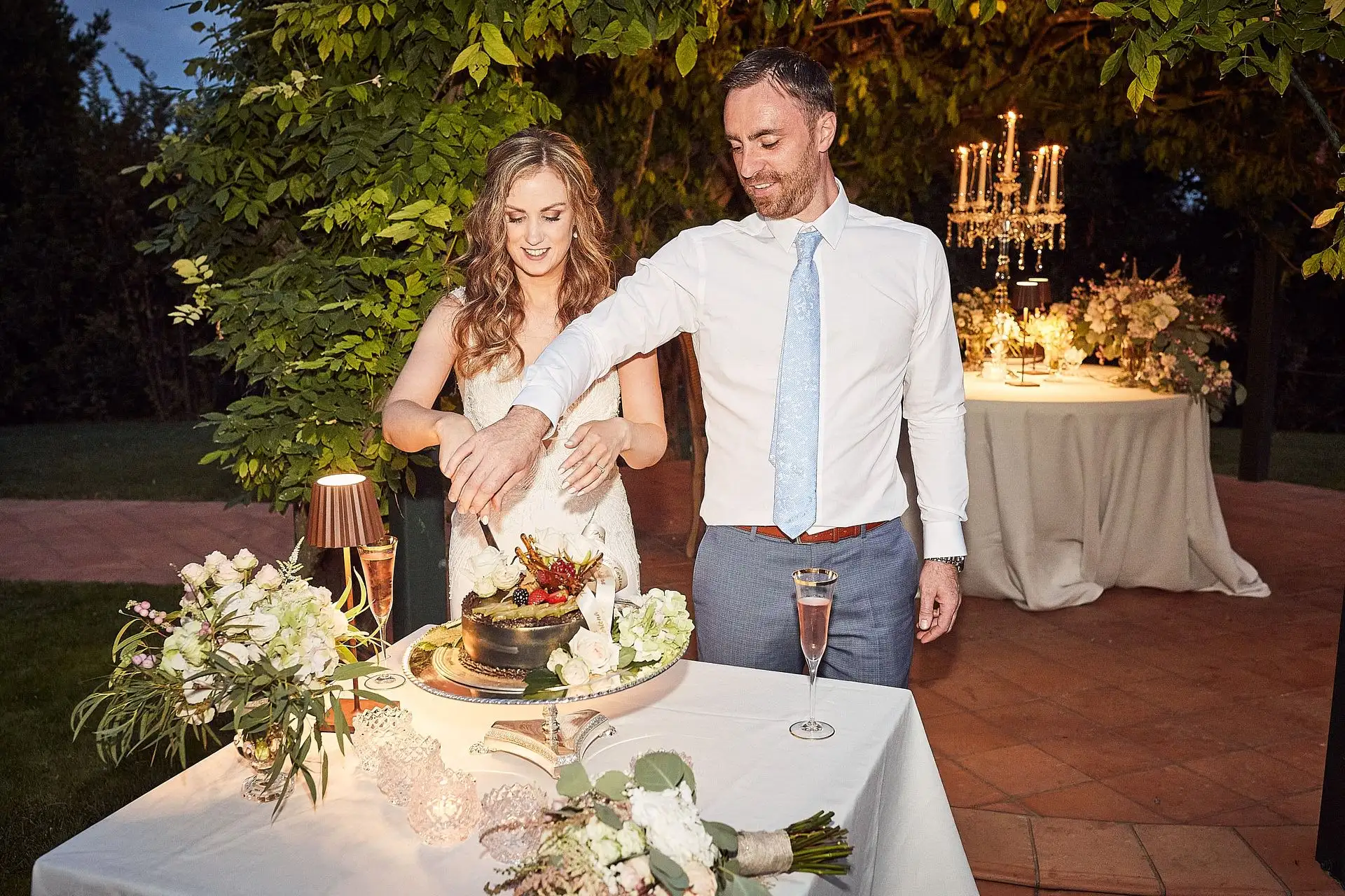 elegant catholic wedding for two