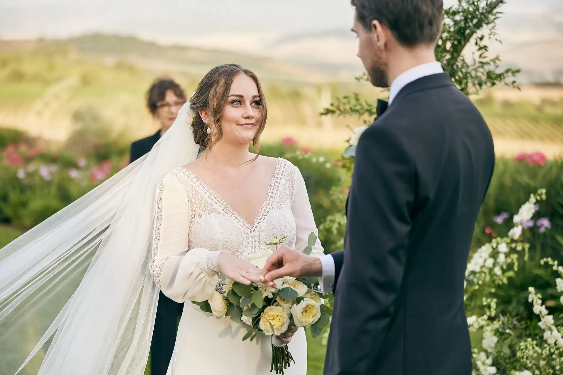 intimate vineyard elopement
