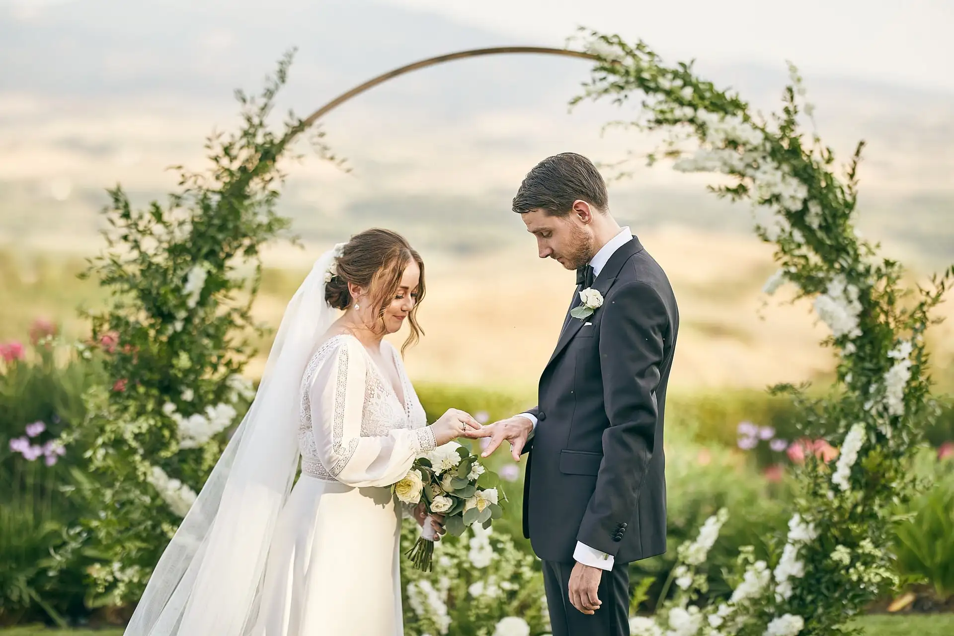 intimate vineyard elopement