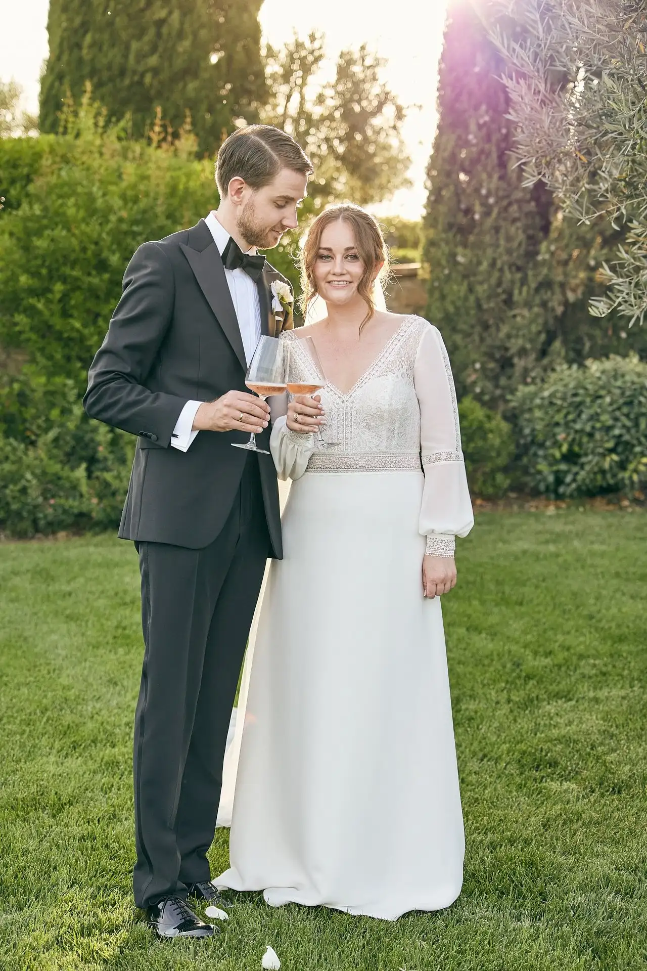 intimate vineyard elopement