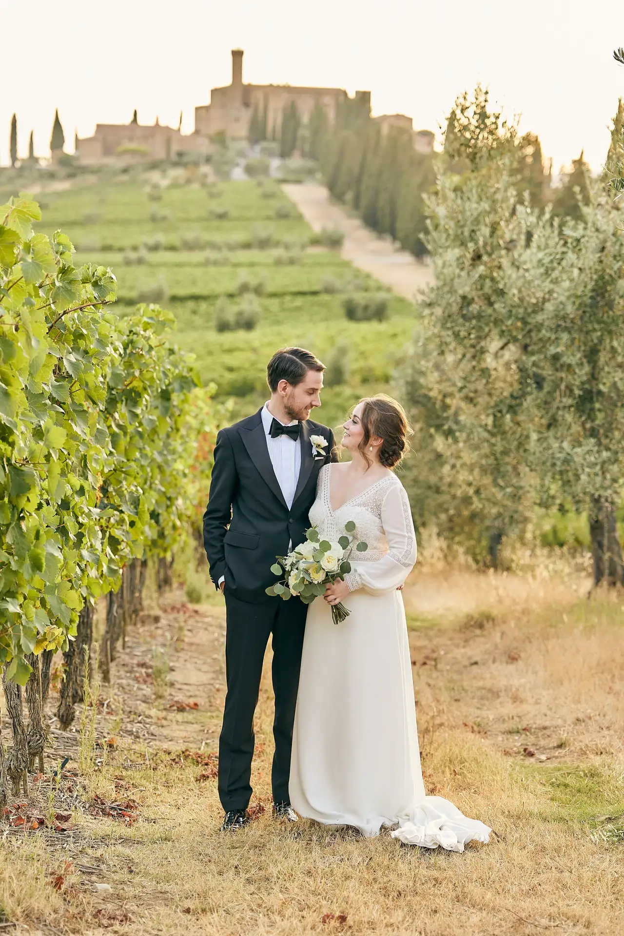 intimate vineyard elopement