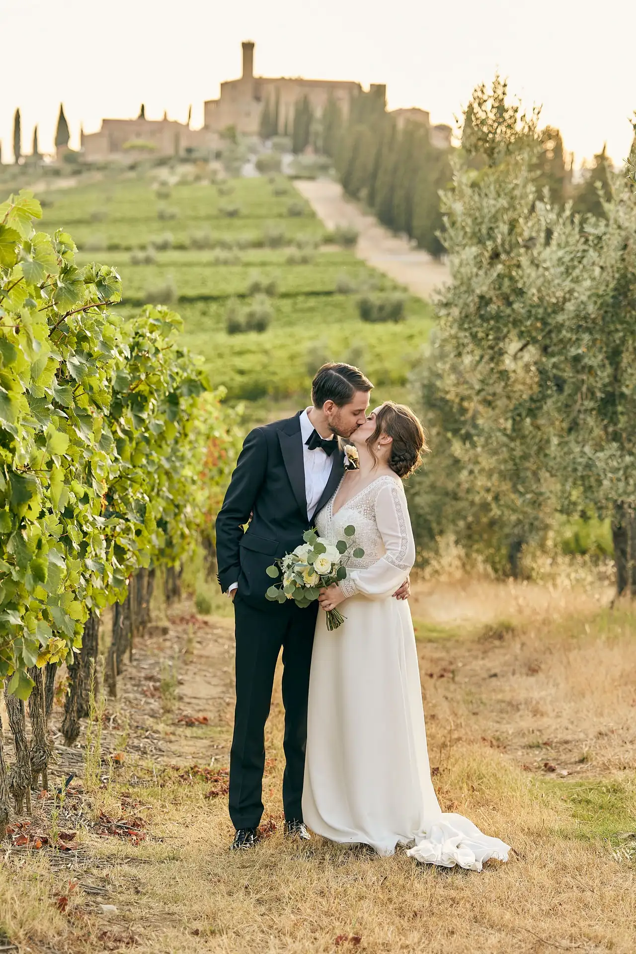intimate vineyard elopement