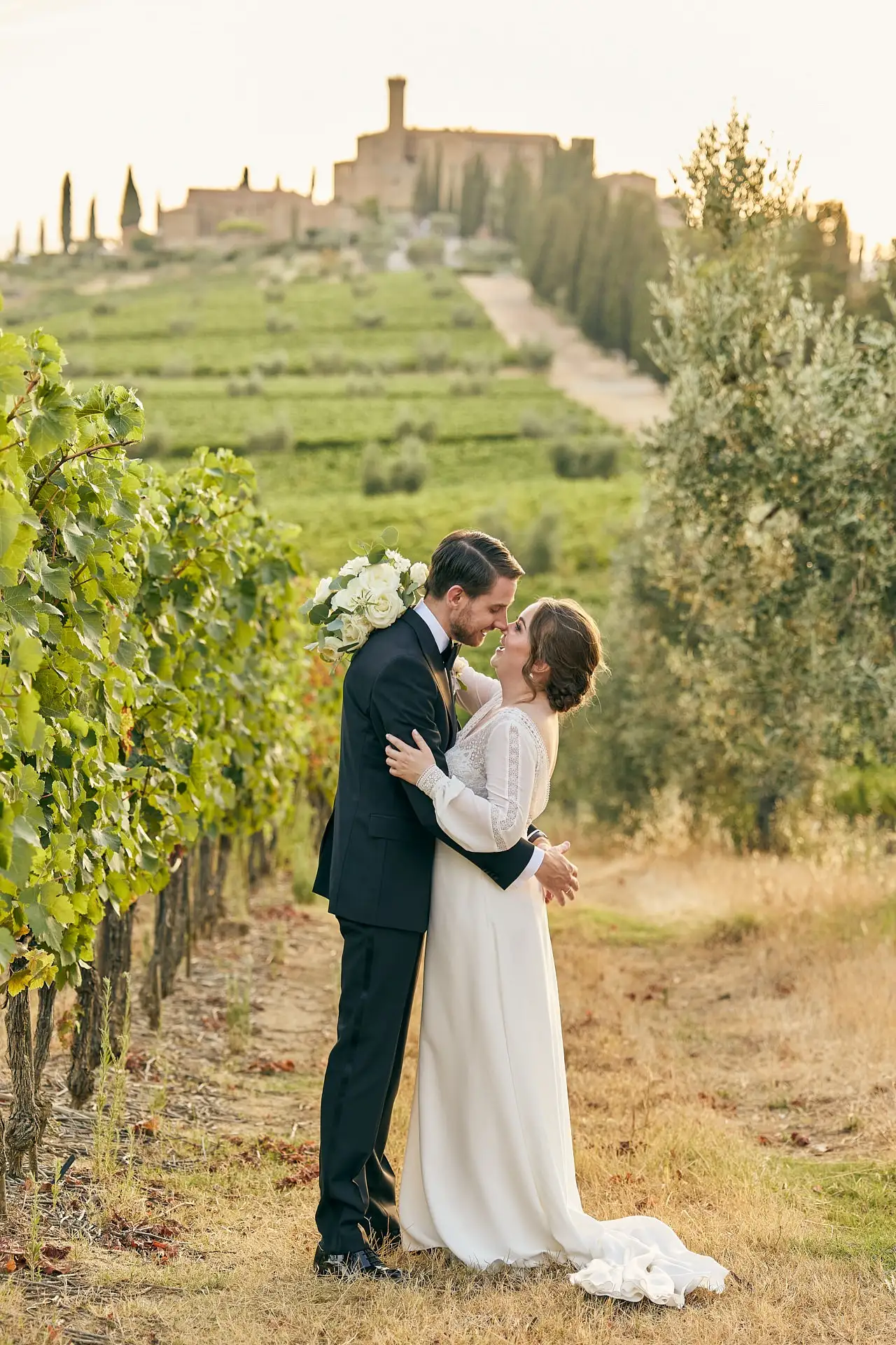 intimate vineyard elopement