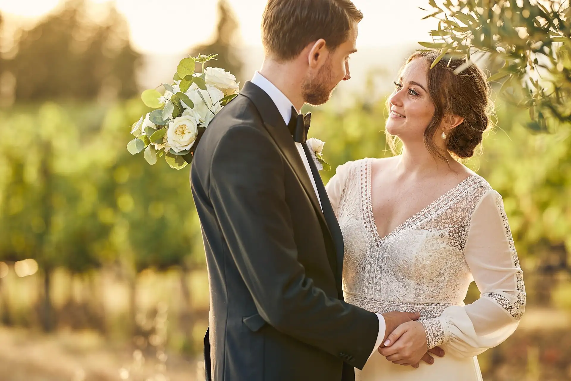 intimate vineyard elopement