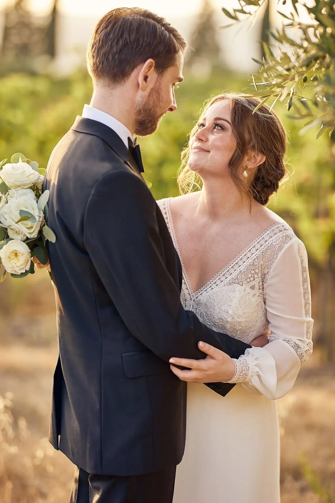 intimate vineyard elopement